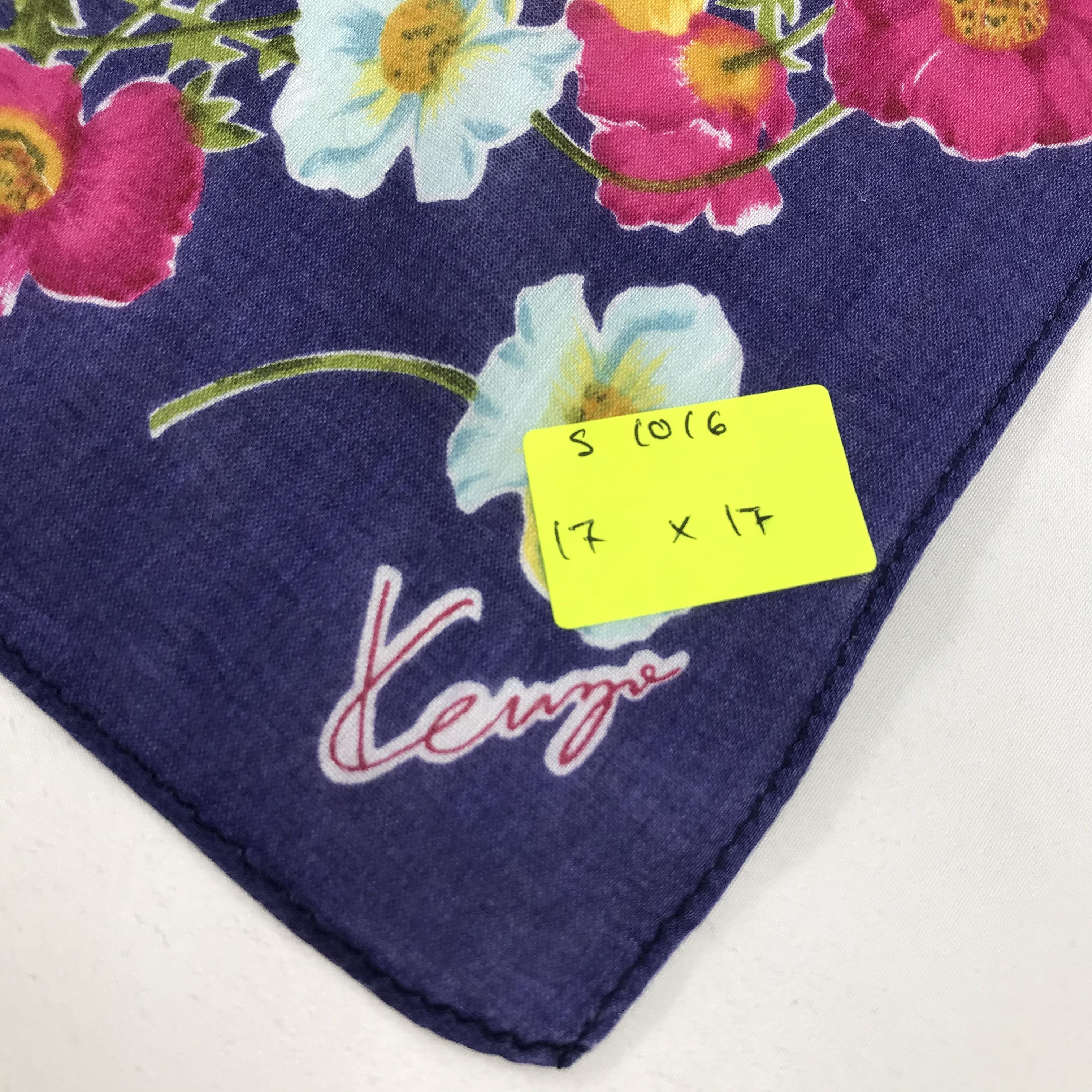 Kenzo × Vintage Kenzo Bandana / Handkerchief / Neckerchief - S1016 Size ONE SIZE - 5 Thumbnail