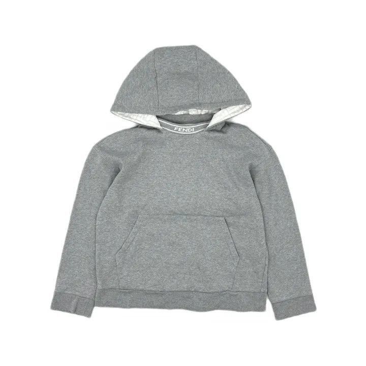 Fendi Fendi Gray Logo Hoodie for Boys -2507 Size US M / EU 48-50 / 2 - 2 Thumbnail