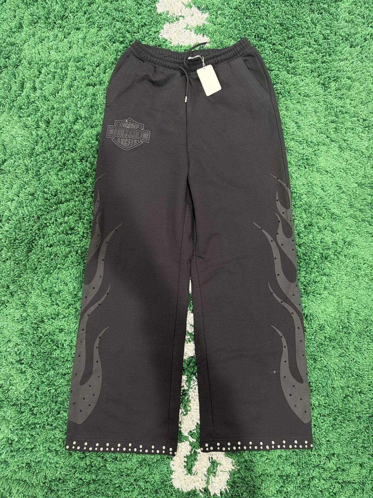 murd333r.fm MURD333R.FM BLACK CHOP333R SWEATPANTS Size US 36 / EU 52 - 1 Thumbnail