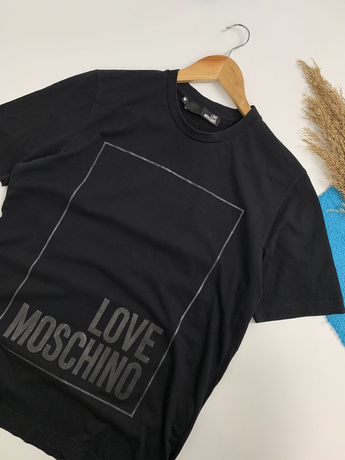 Designer × Moschino × Vintage Vintage Love Moschino Big Logo T-Shirt Size US M / EU 48-50 / 2 - 4 Thumbnail