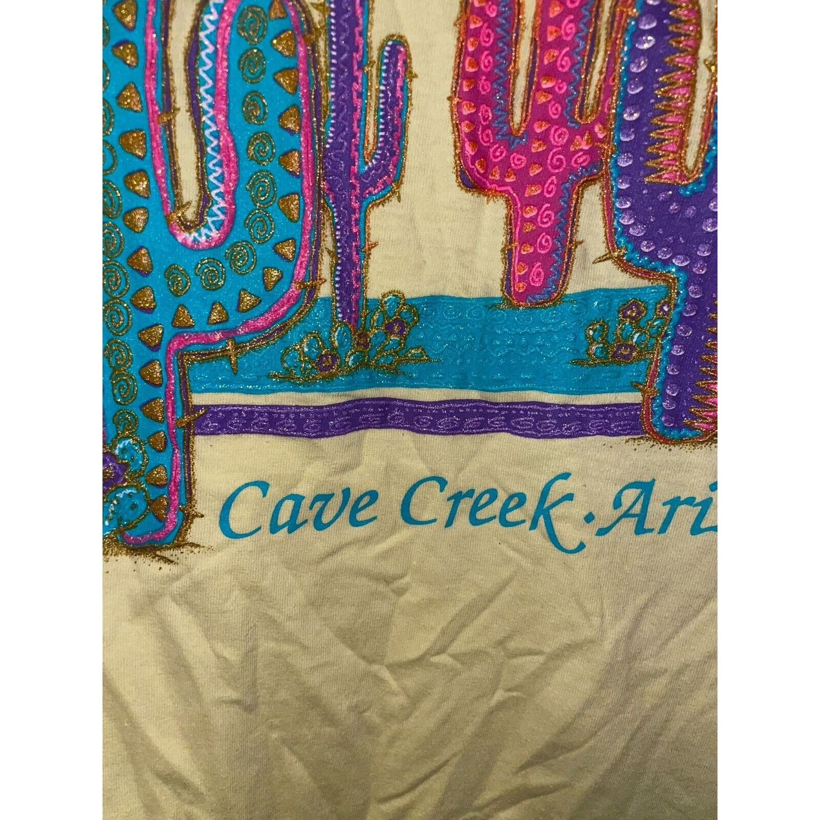 Jerzees Vintage Cave Creek Arizona Shirt Cactus Tee 90s 1994 VTG L Size US L / EU 52-54 / 3 - 5 Thumbnail