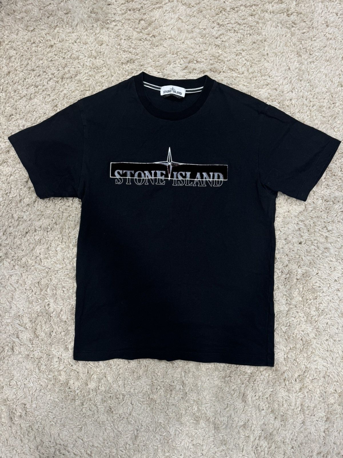 Stone Island Logo-Embroidered Cotton T-Shirt