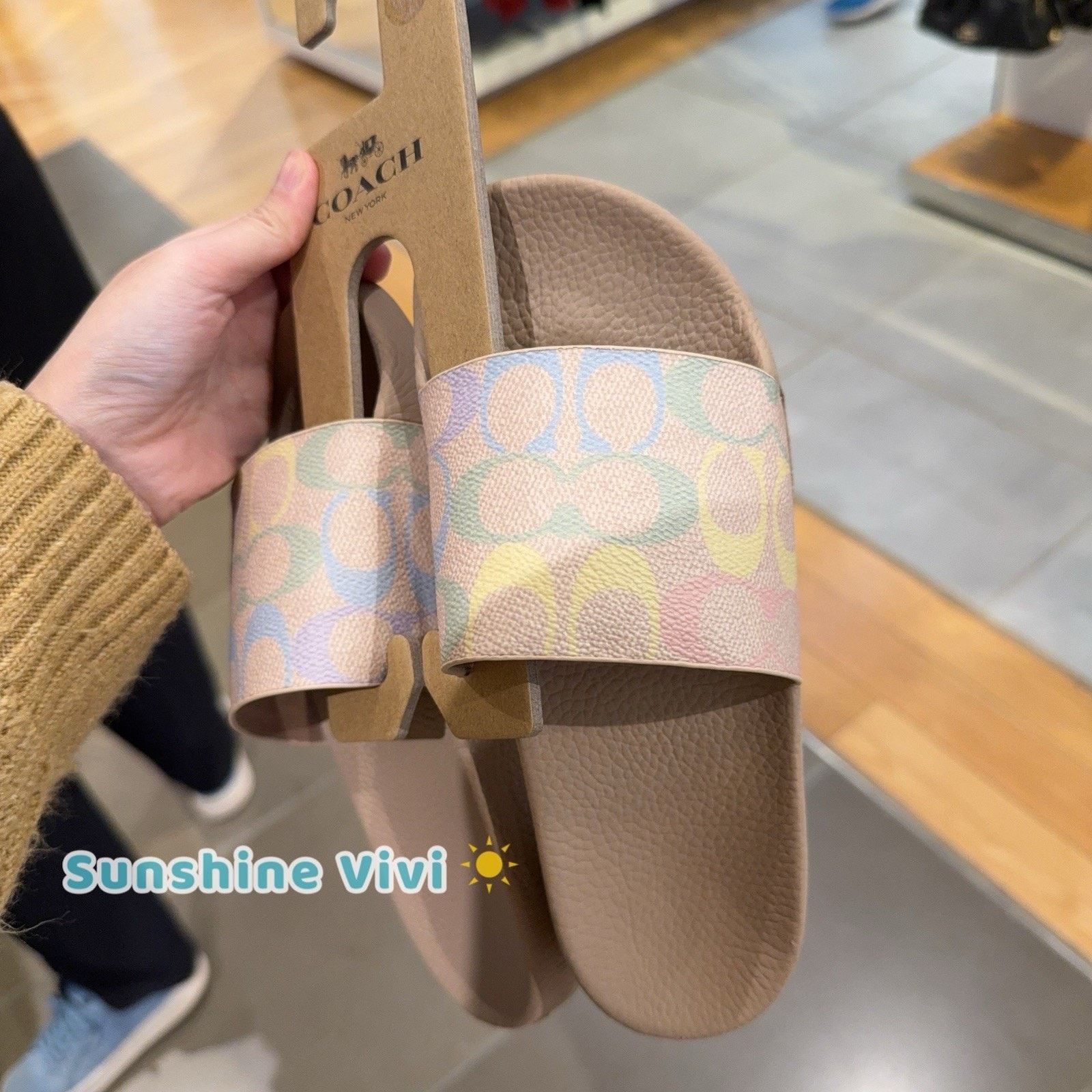 Coach NWT Coach Woman Udele Sport Slide In Signature Canvas CCO03 Size US 7 / IT 37 - 3 Thumbnail