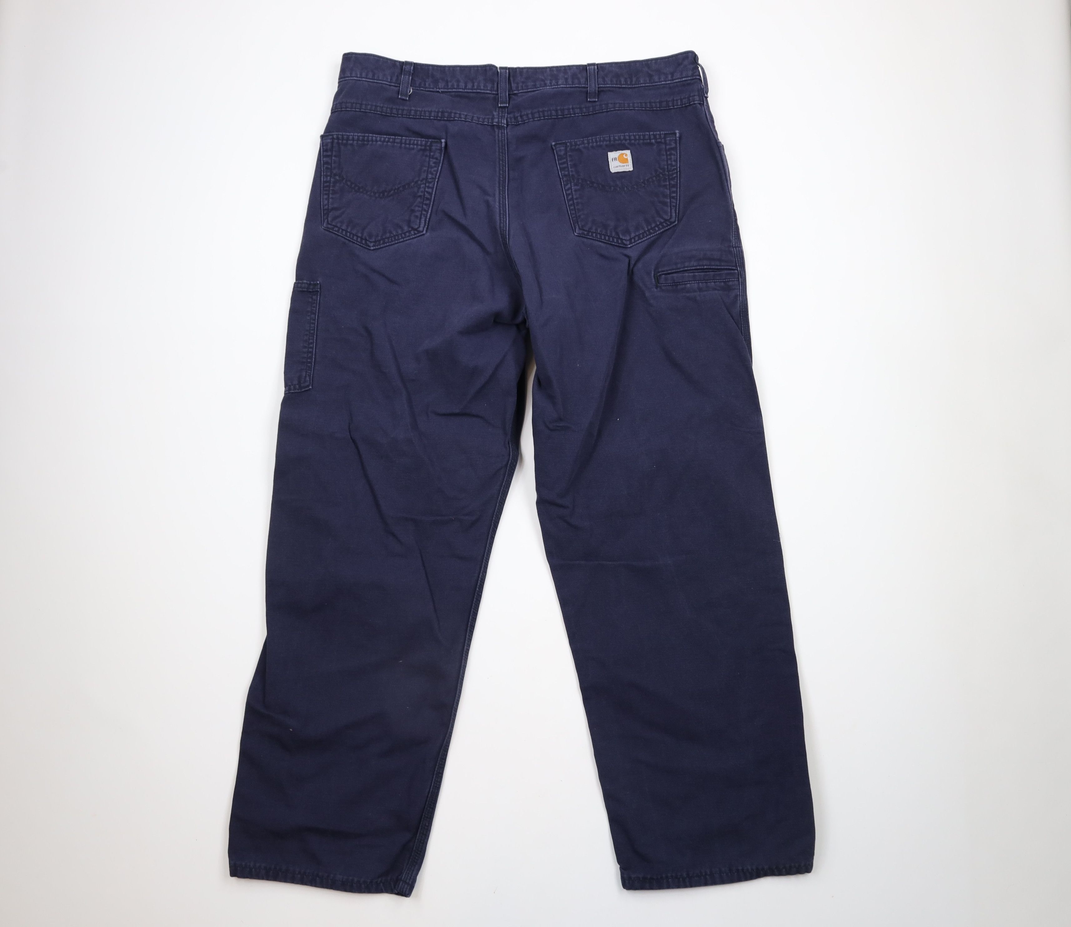 Carhartt × Vintage Vintage Carhartt FR Fire Flame Resistant Dungaree Work Pants Size US 40 / EU 56 - 9 Thumbnail