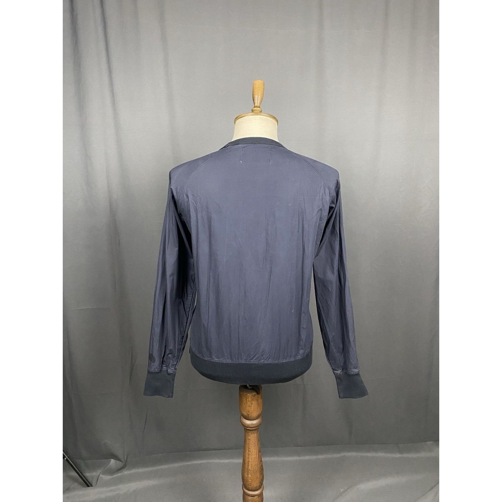 Our Legacy Our Legacy Men's Navy Blue Crewneck Lightweight Cotton Sweat Size US M / EU 48-50 / 2 - 7 Thumbnail