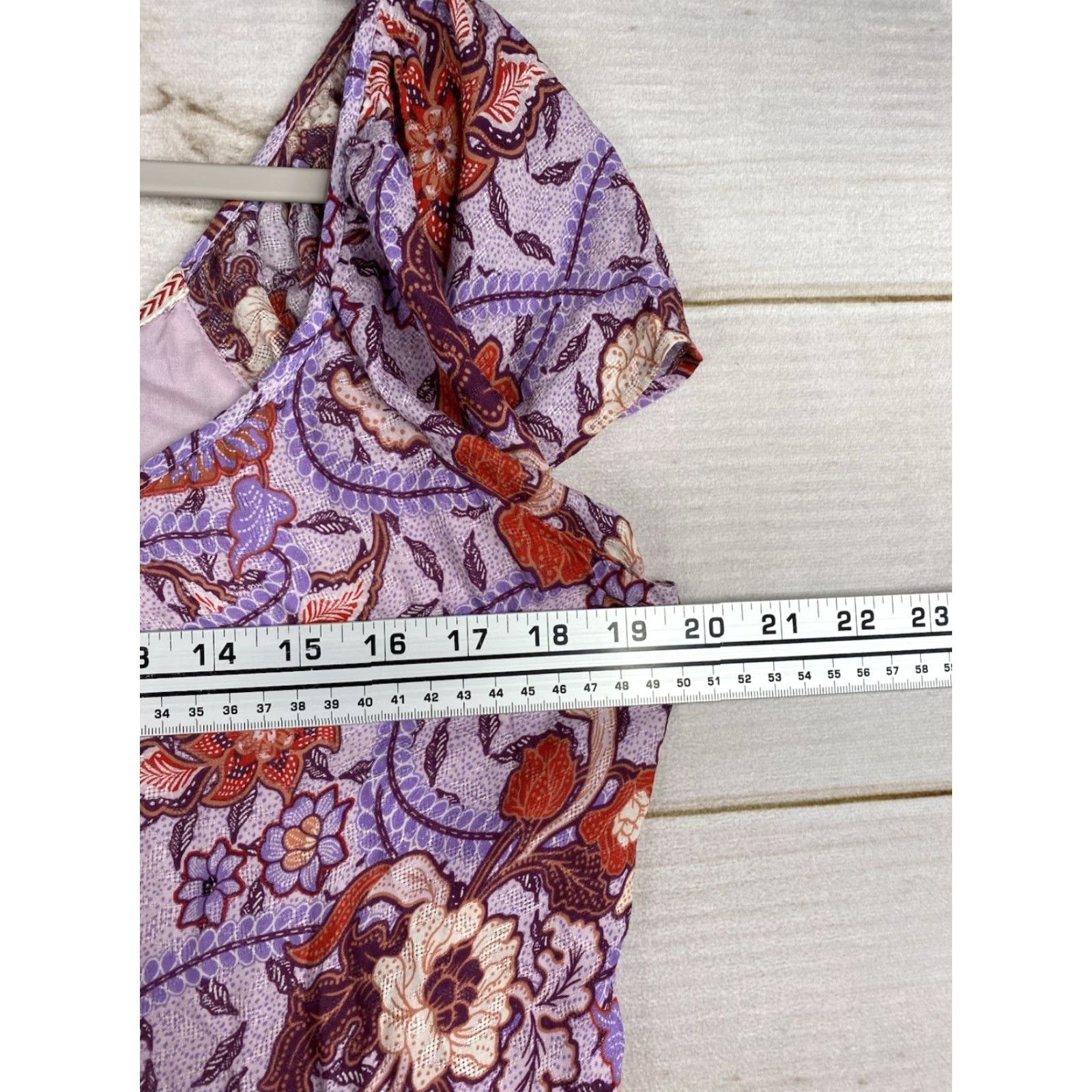 Vintage Knox Rose Maxi Dress Purple S Navy Short Sleeve Lined Boho Floral 90s? (Wait) Size 28" / US 6 / IT 42 - 4 Thumbnail