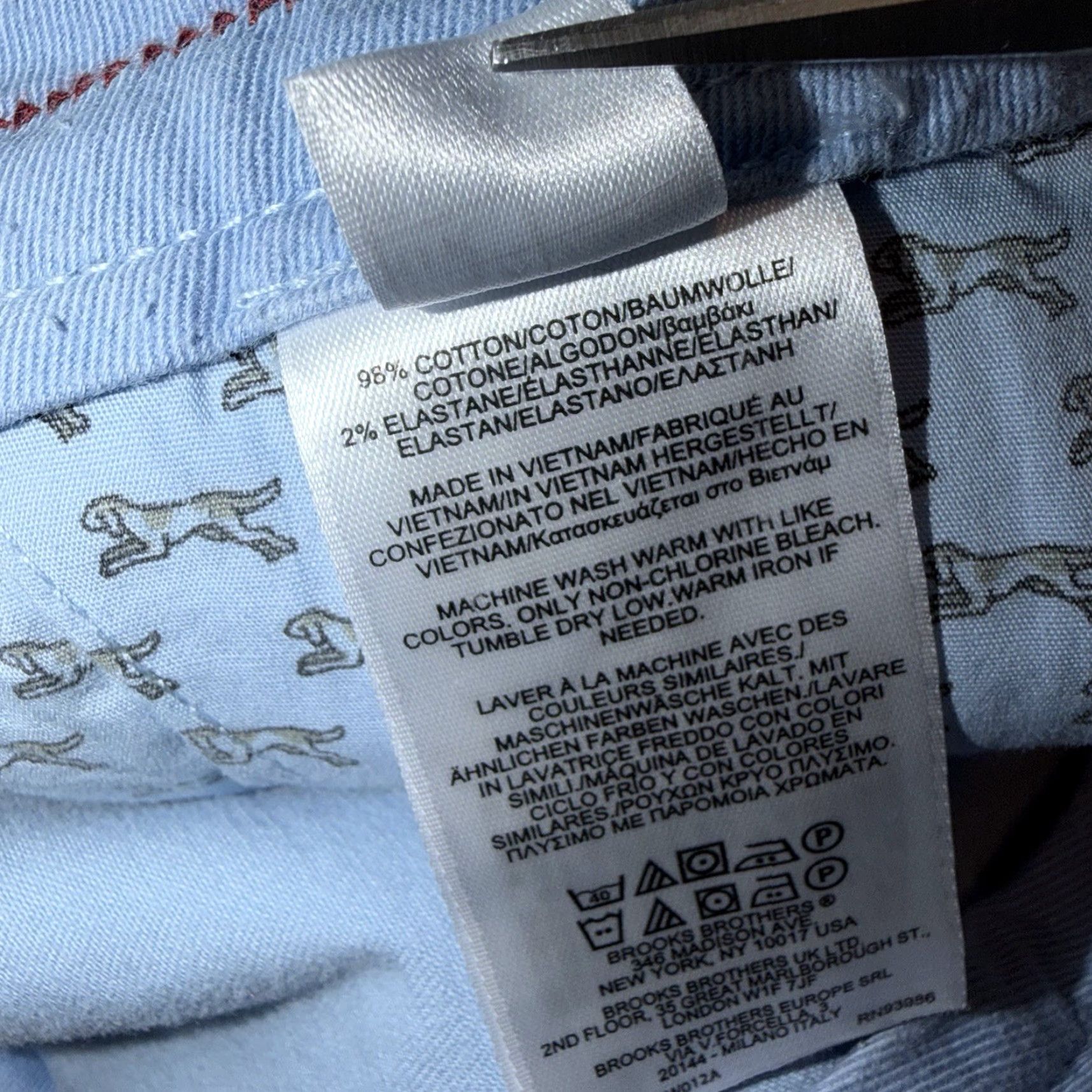 Brooks Brothers Brooks Brothers Red Fleece Dress Pants Mens 35x30 Flat Front Blue Cotton Regular Waist Straight Size 35 Nonspecific? Size US 35 - 7 Thumbnail