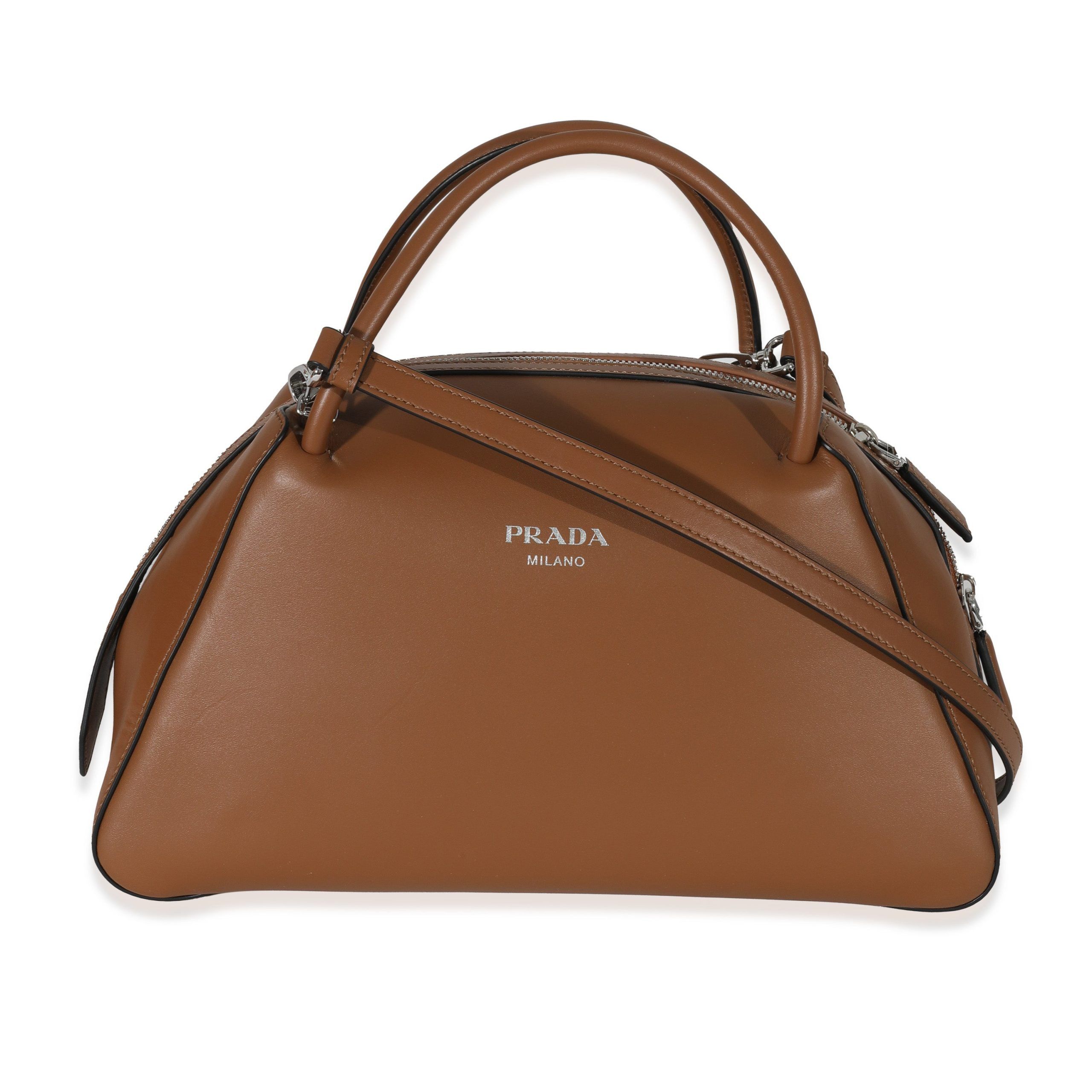image of Prada Cognac Leather Medium Supernova Bag in Brown, Women's