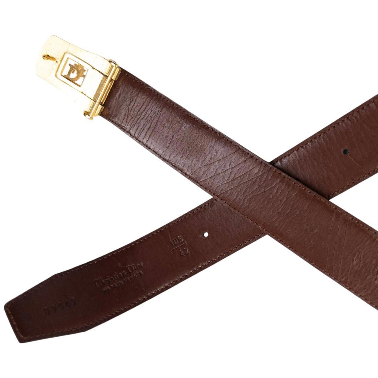 Dior Vintage Dior Leather Belt Size W38 Size ONE SIZE - 3 Thumbnail