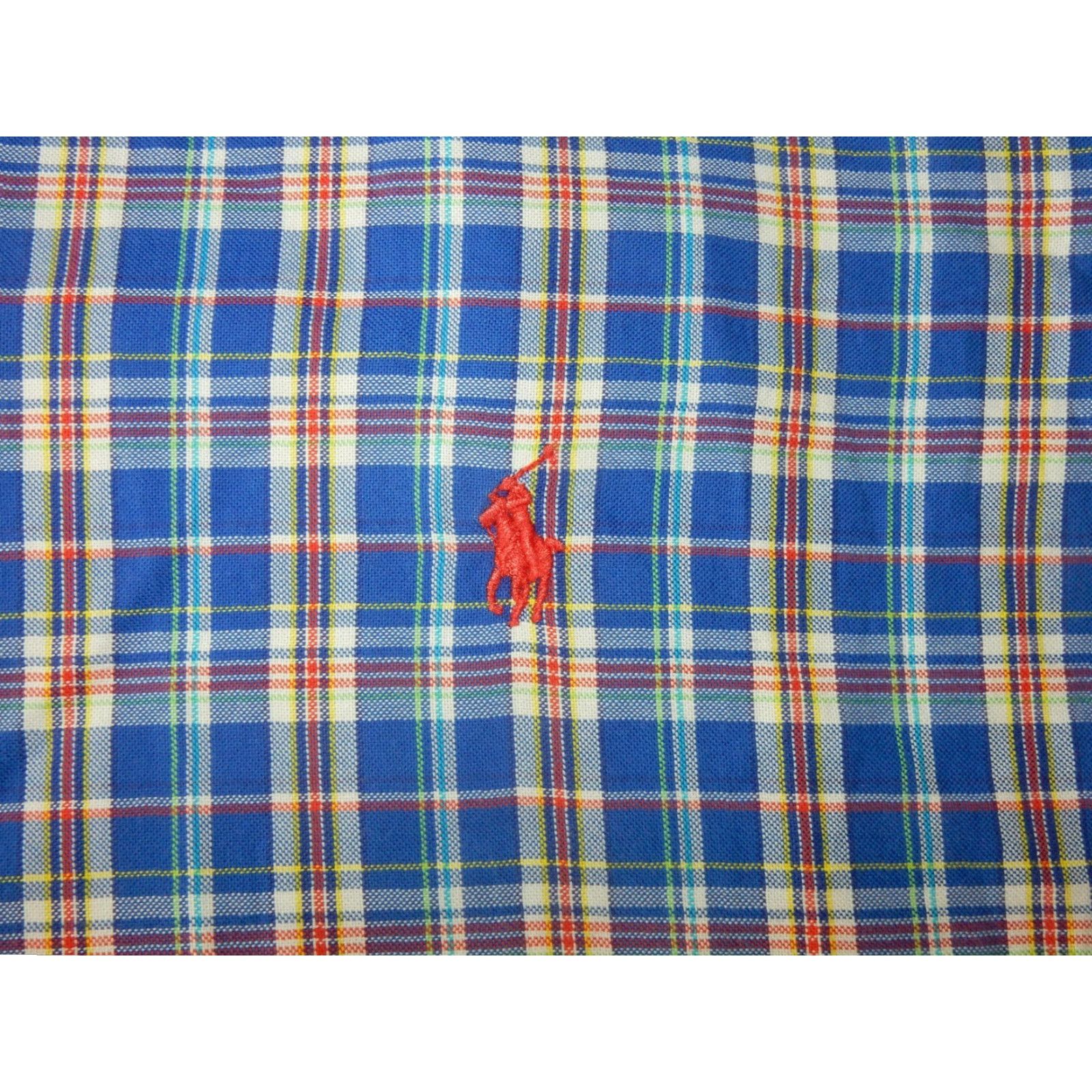 Polo Ralph Lauren VINTAGE Polo Ralph Lauren Button-Up Shirt Plaid Long Sleeve XLT Mens Blue - Size US XL / EU 56 / 4 - 2 Thumbnail