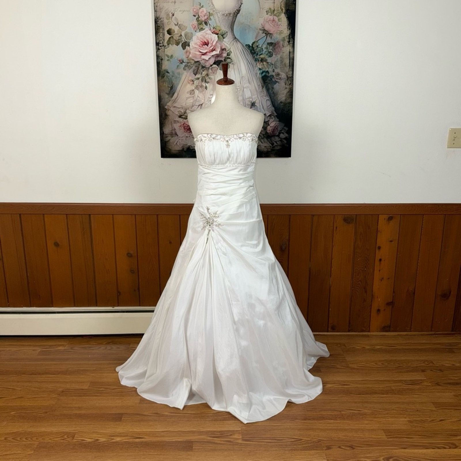 Other Beautiful New Vintage Y2K Cinderella Bridal Wedding Gown Size L / US 10 / IT 46 - 2 Thumbnail