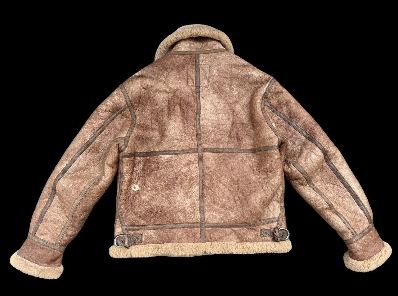 Vintage Vintage Terra Australis Shearling B3 Leather Jacket Size US L / EU 52-54 / 3 - 2 Thumbnail