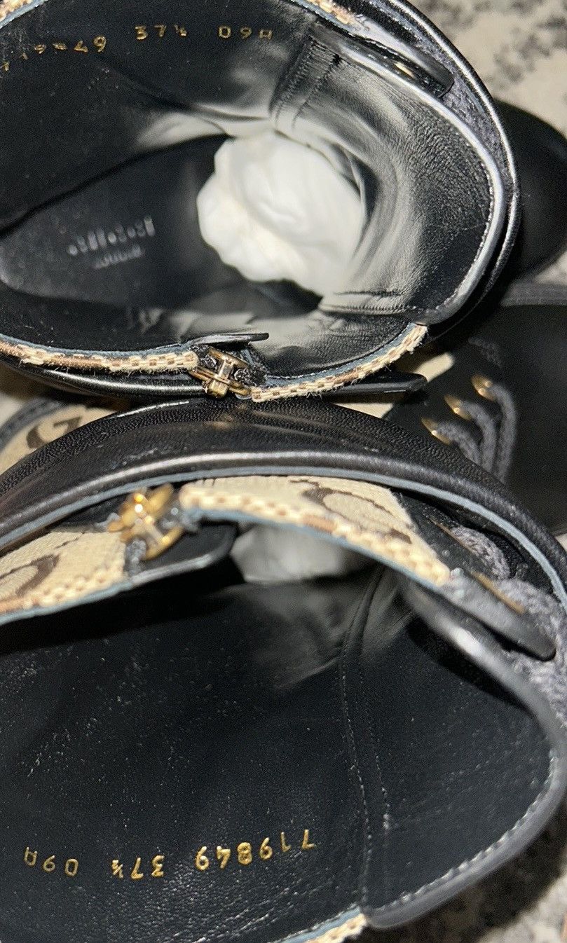 Gucci Flores Calfskin Monogram Maxi GG Nappa Double G Boot Size US 7.5 / IT 37.5 - 9 Thumbnail
