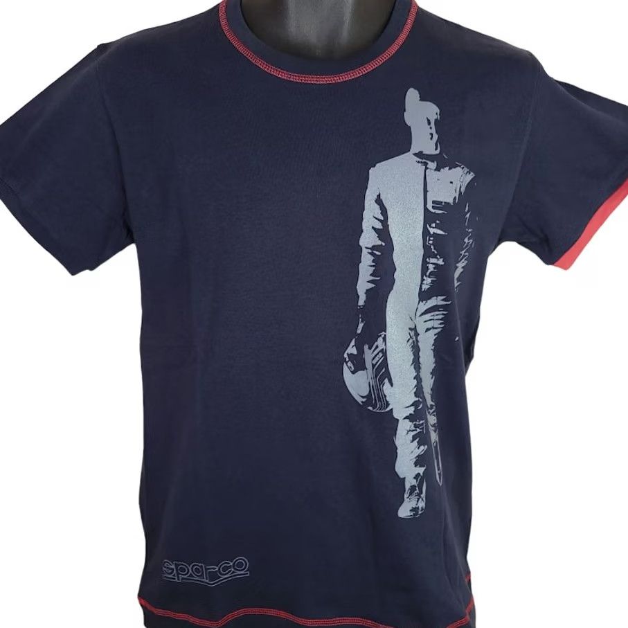 Vintage Sparco Racing T Shirt Mens XS Blue Pilota Racecar Driver New With Tags Short Sleeve Crew Neck CottonT Shirt Mens XS Blue Pilota Racecar Driver Size US XS / EU 42 / 0 - 2 Thumbnail