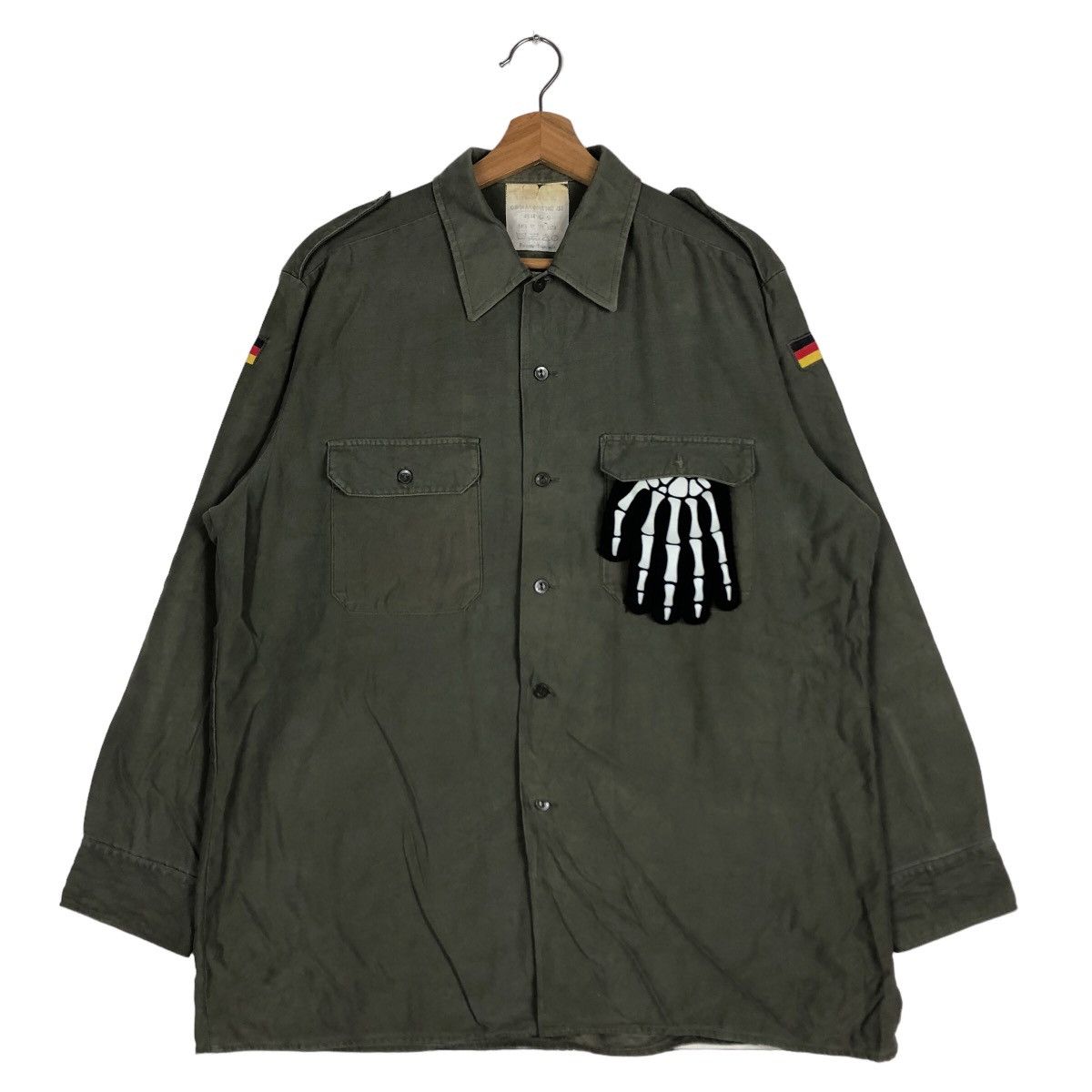 Vintage 🔥50’s True Vintage Military Germany WWII Cargo Jacket Army Size US M / EU 48-50 / 2 - 2 Thumbnail