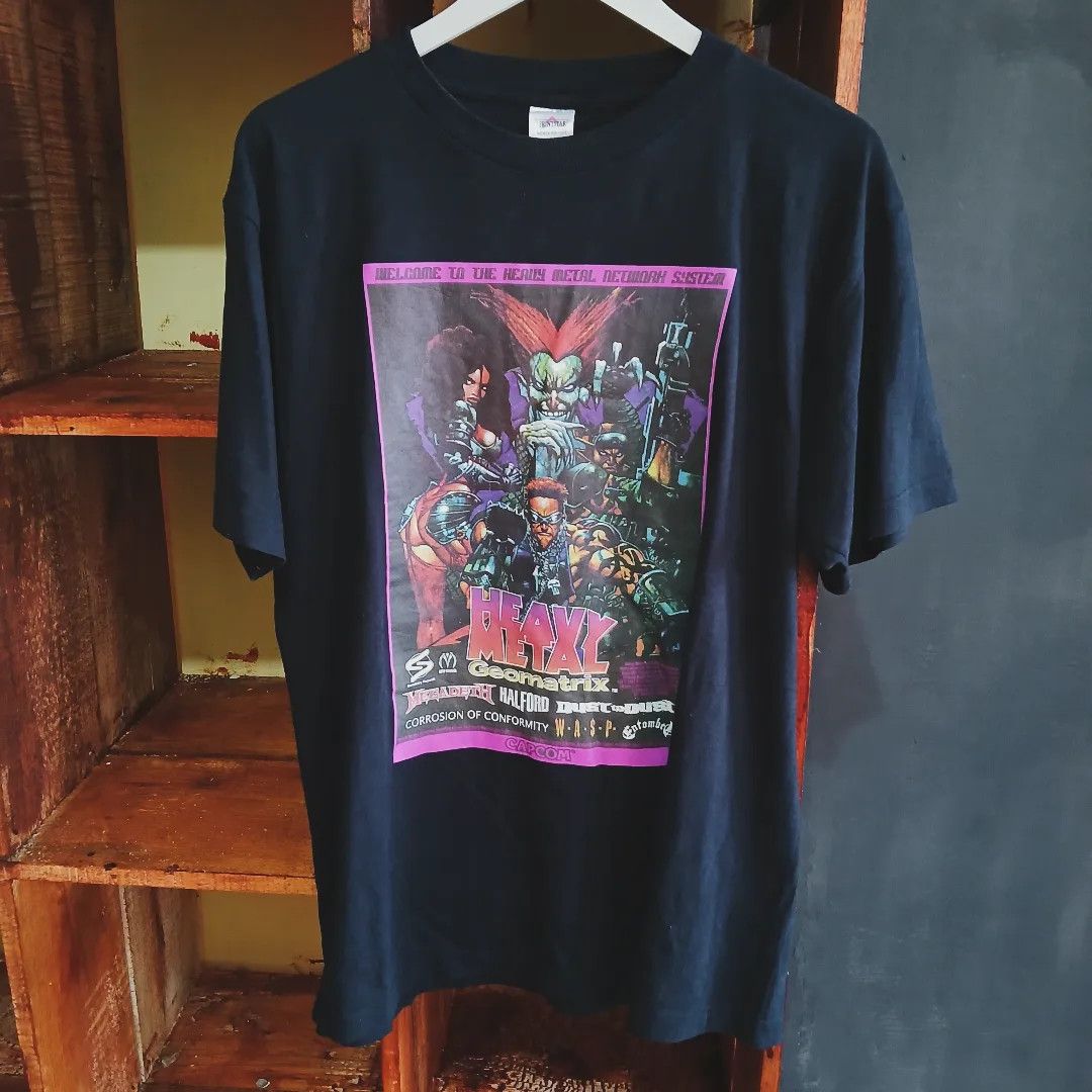 Megadeth × The Game × Vintage T-shirt 2001 Heavy Metal Geomatrix 