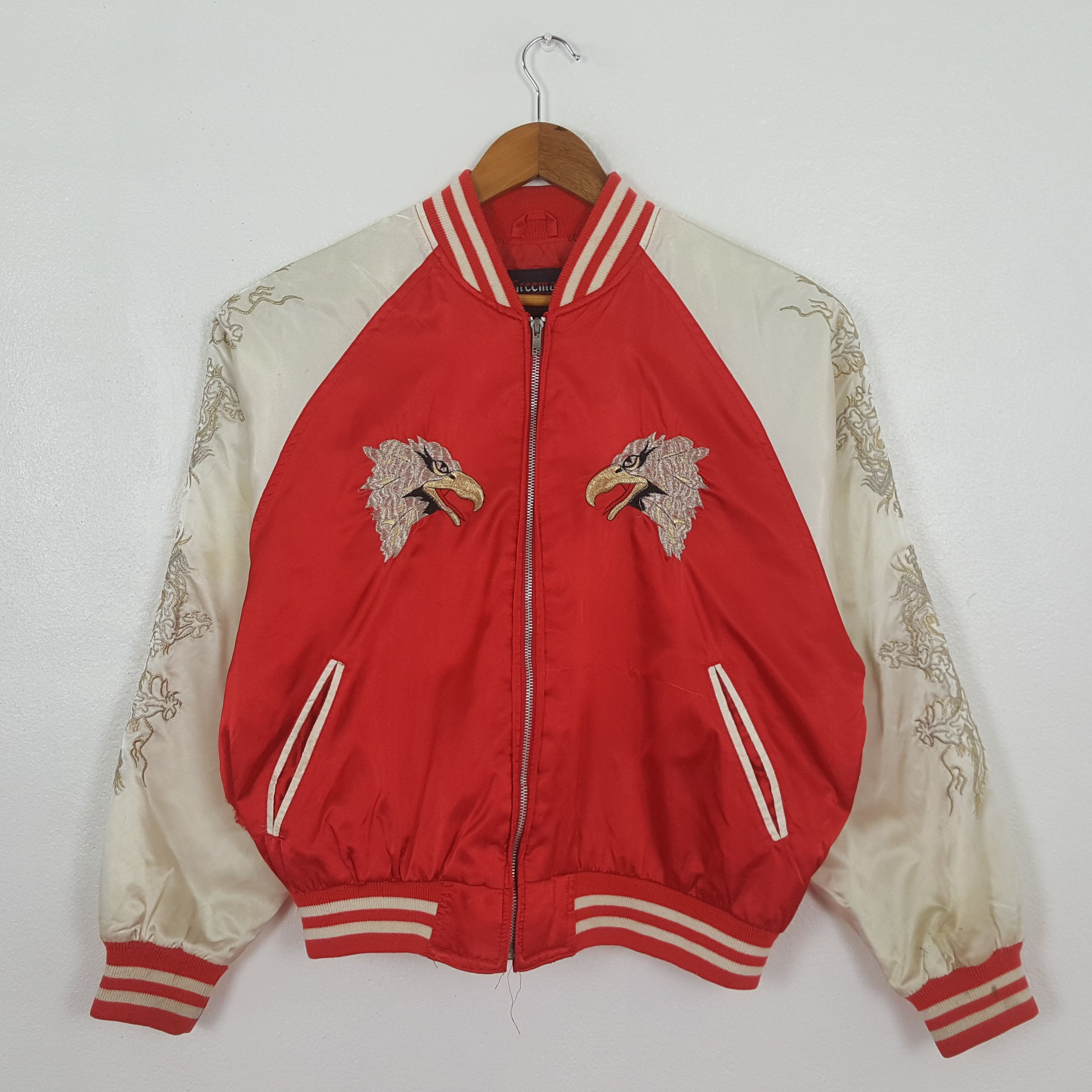 Vintage Vintage Yokosuka Sukajan Japanese Style Jacket C326N13 Size US L / EU 52-54 / 3 - 3 Thumbnail