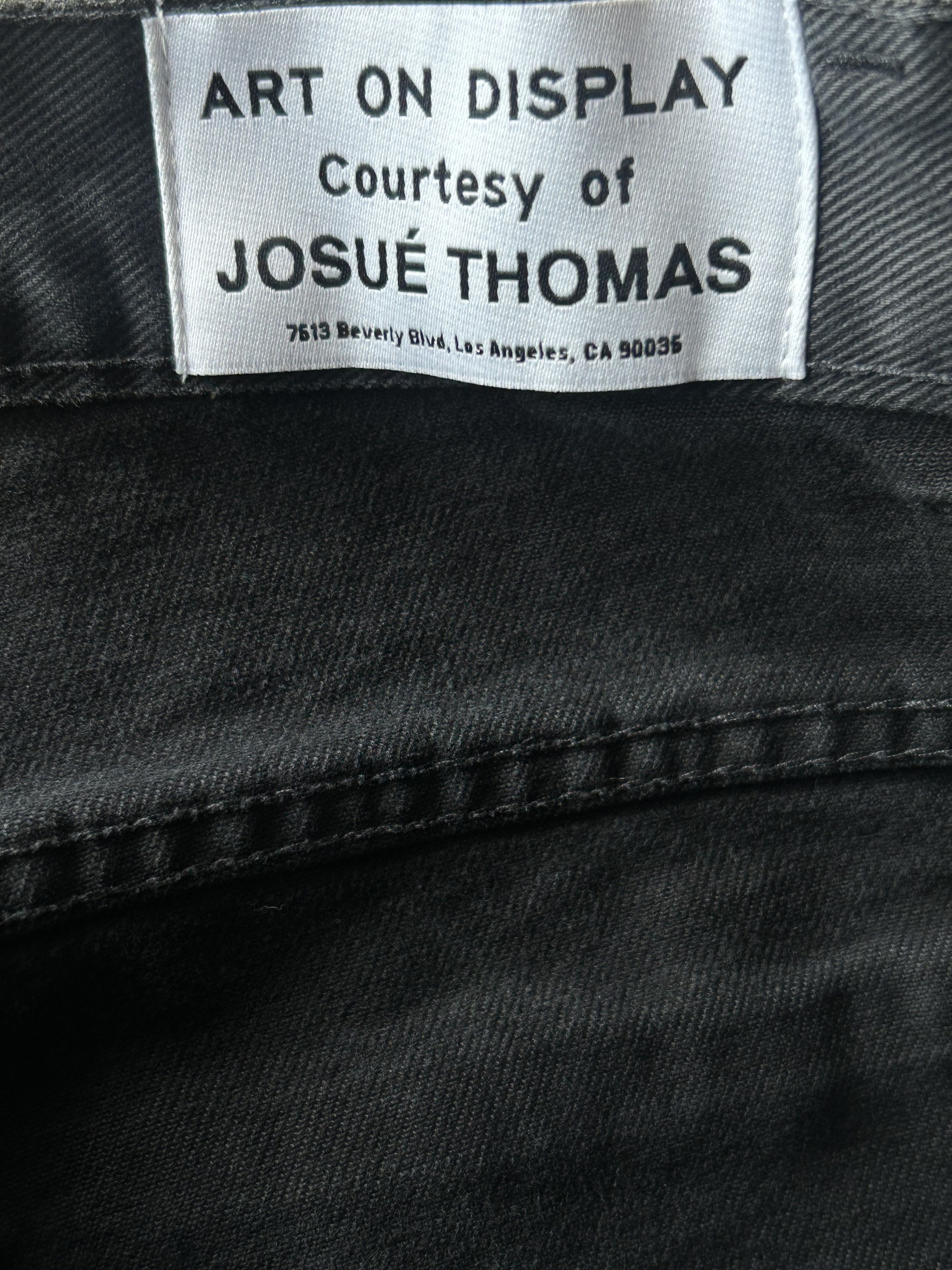 Gallery Dept. Gallery Dept Black F**k Face Distressed Jeans Size US 34 / EU 50 - 5 Thumbnail