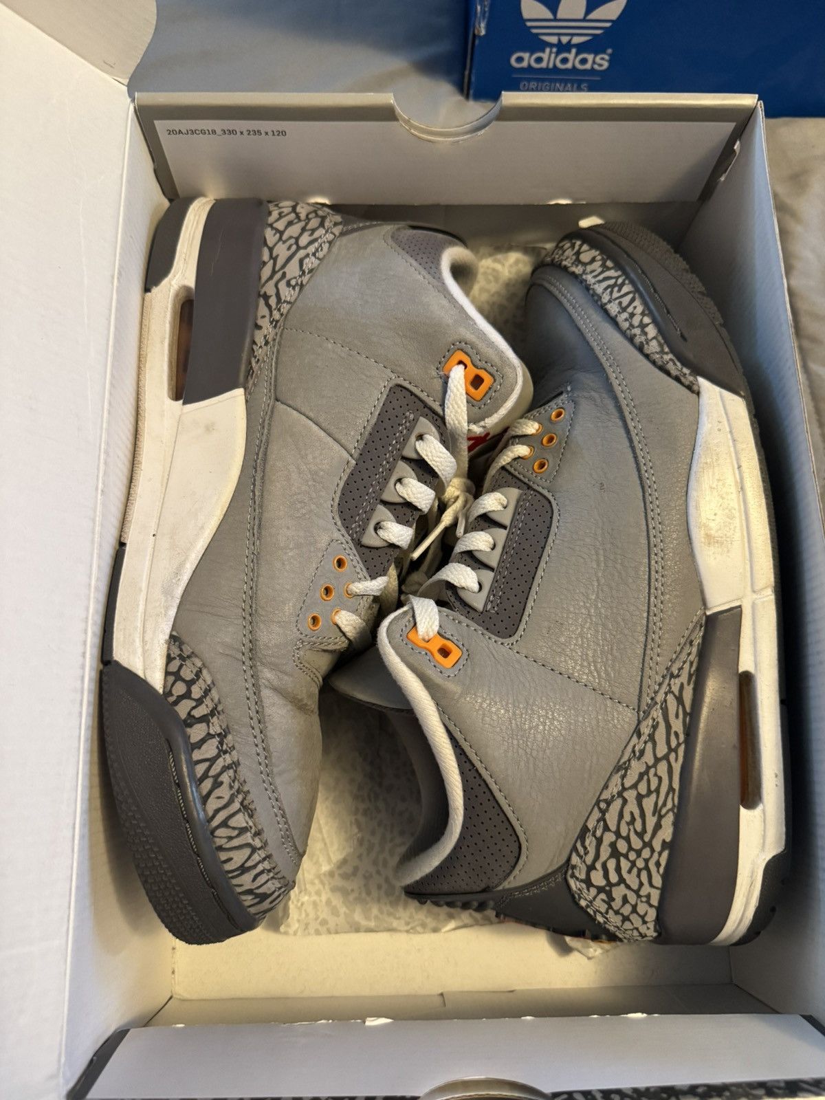 Jordan Brand Air Jordan 3 retro “Cool Grey” Size US 9.5 / EU 42-43 - 7 Thumbnail