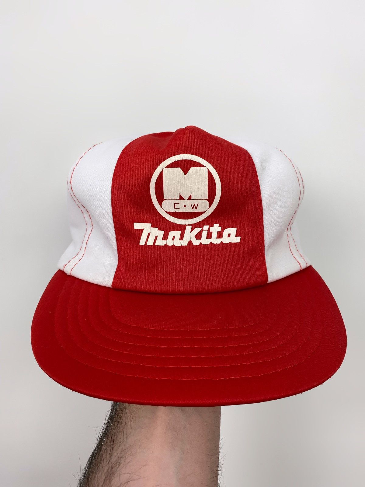 Vintage 70s 80s Vintage Makita Electronic Works MEW Two Tone Hat Size ONE SIZE - 5 Thumbnail