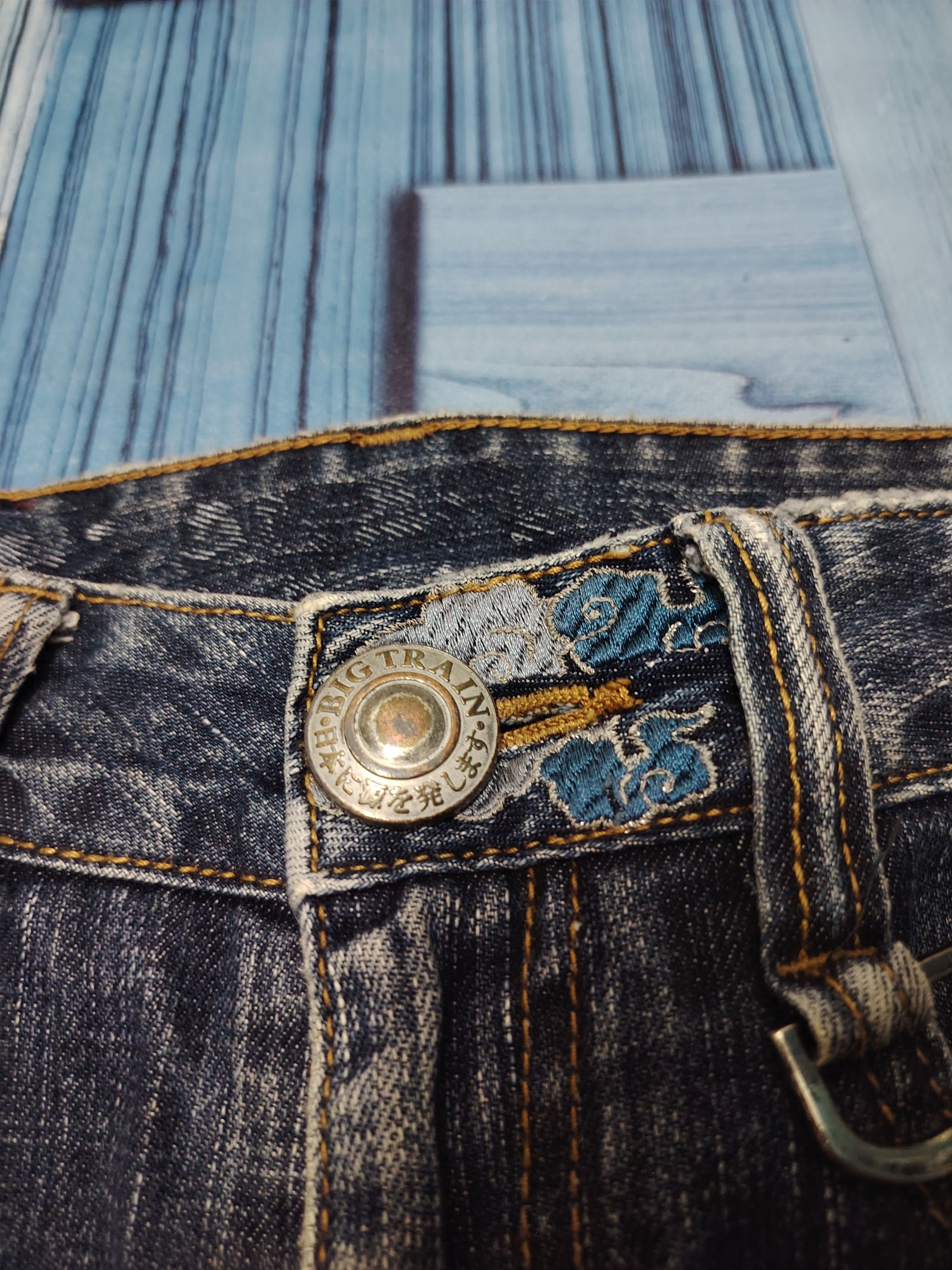 Samurai Jeans Japanese Osaka Big Train Embroidery Eagle Jeans Size US 28 / EU 44 - 4 Thumbnail