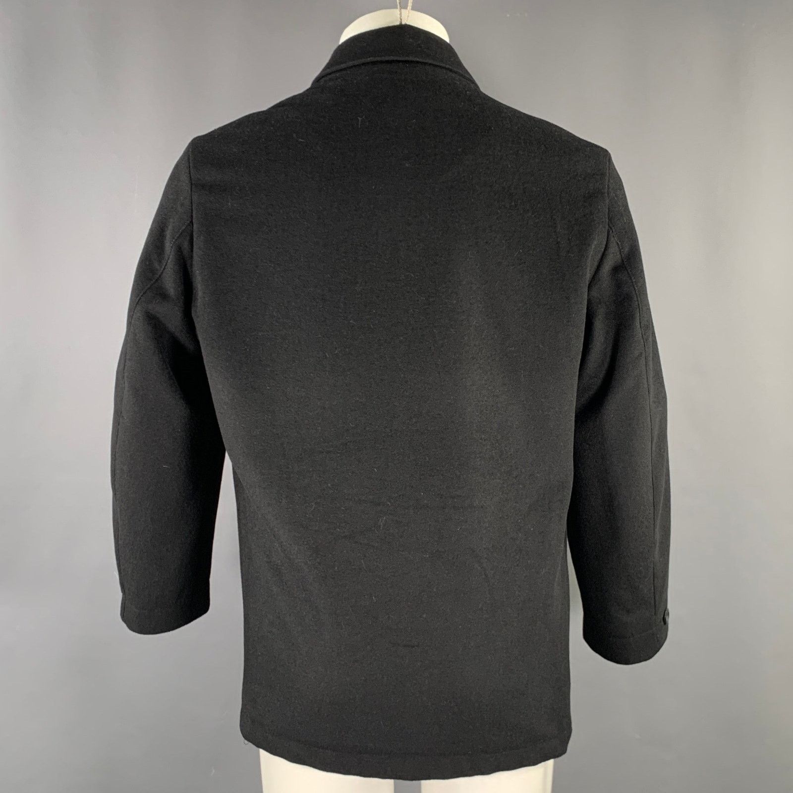 Other MARTELLO Black Wool Cashmere Polyamide Buttoned Jacket Size US M / EU 48-50 / 2 - 3 Thumbnail