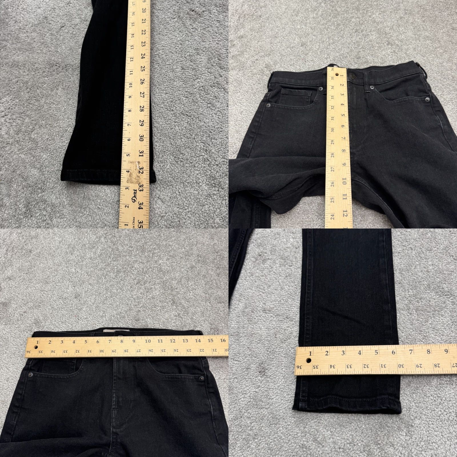 Everlane Everlane Jeans Mens 28x32 Black Denim Straight Classic Fit 5-Pocket Cotton Blend City Streetwear Modern Edge Size US 28 / EU 44 - 8 Thumbnail
