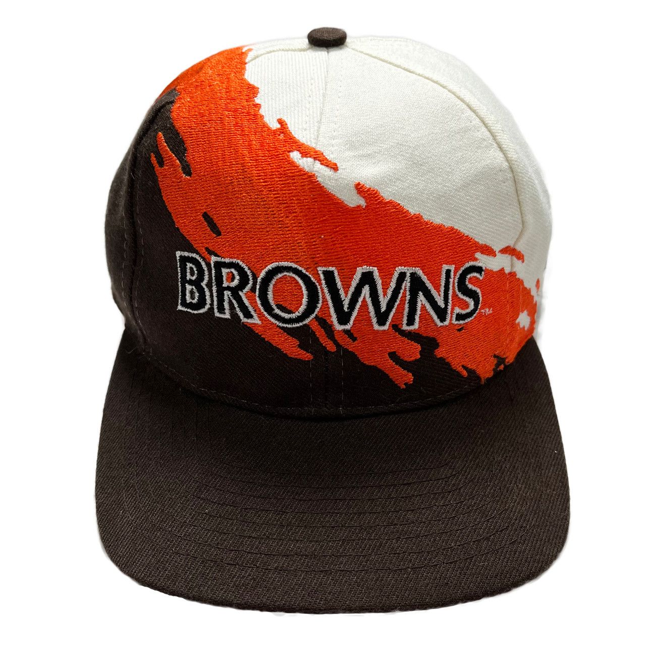 Vintage Cleveland Browns Splash Snapback Hat NWT NFL Football Dawg Pound –  For All To Envy