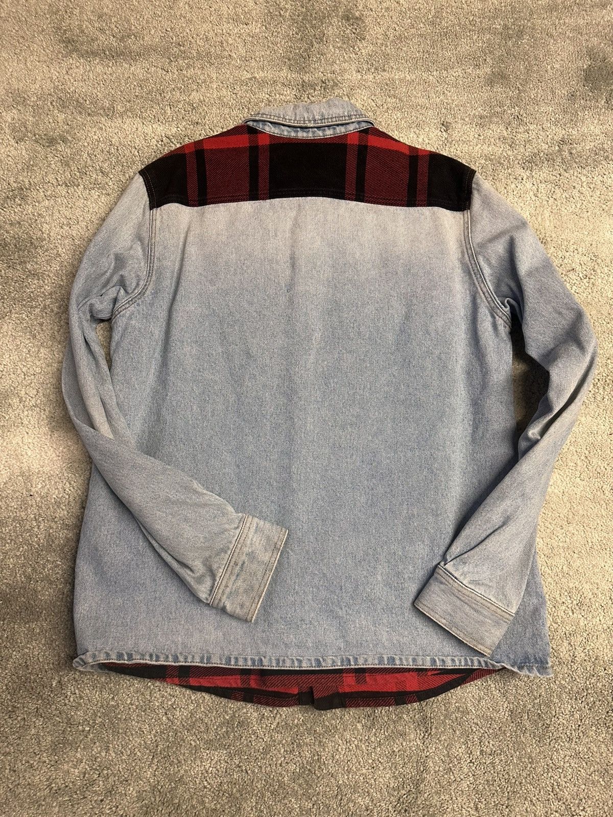 Off-White Off White Denim/Flannel button up Size US L / EU 52-54 / 3 - 3 Thumbnail