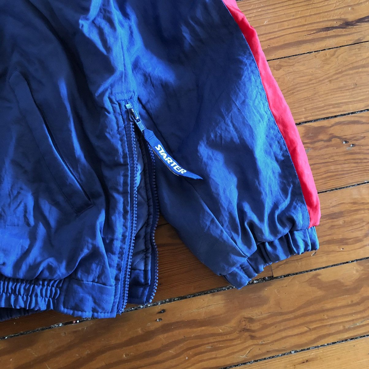 NCAA × Starter × Vintage Starter anorak Kansas Jayhawks 90s puffer jacket Size US XL / EU 56 / 4 - 3 Thumbnail