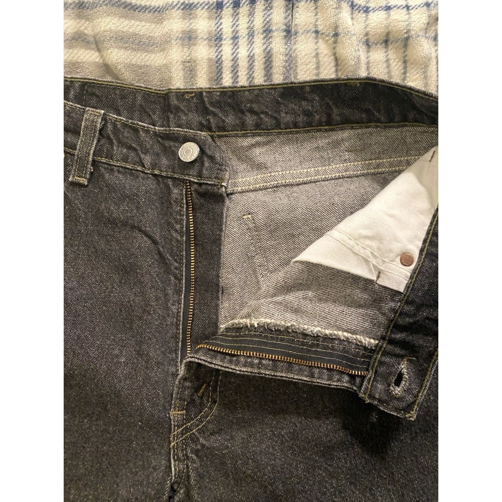 Levi's VINTAGE Levi's 550 Jeans 34x34 90s Black Denim Relaxed Fit 5-Pocket Men USA Size US 34 / EU 50 - 5 Thumbnail