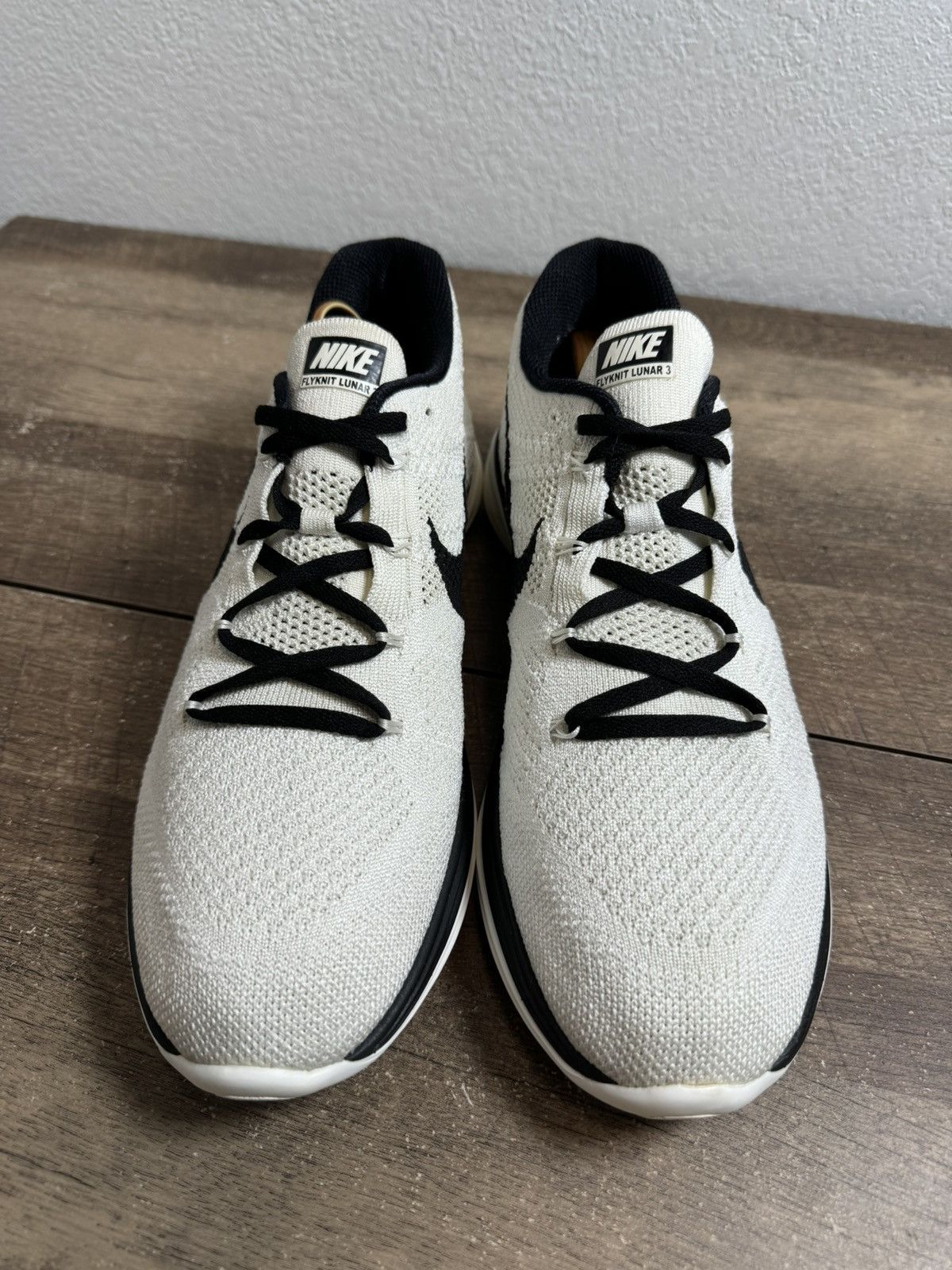 Nike Nike Flyknit Lunar 3 Athletic Shoe 698181 101 -Men's Size 12 Size US 12 / EU 45 - 3 Thumbnail