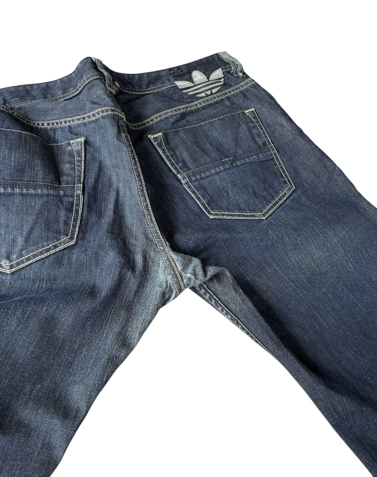 Adidas × Diesel 🔥DIESEL X ADIDAS BAGGY JEANS DISTRESSED DENIM BLUE JEANS Size US 36 / EU 52 - 12 Thumbnail