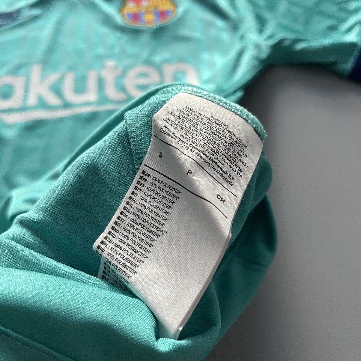 Nike × Vintage NWT BARCELONA NIKE 2019/2020 FOOTBALL THIRD JERSEY #10 MESSI Size US S / EU 44-46 / 1 - 8 Thumbnail