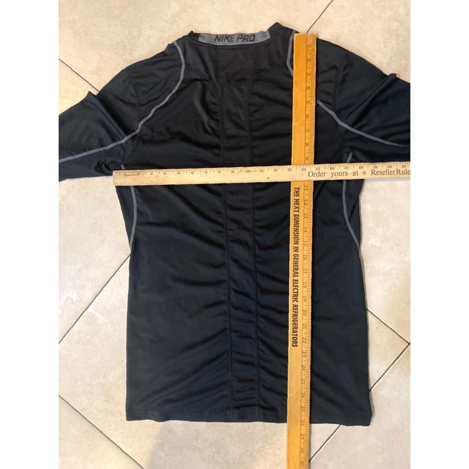 Nike Nike Pro Tee T-Shirt Long Sleeve Crew Neck Men's Small Black Nike Dri-FIT Logo Graphic T-Shirt Size US S / EU 44-46 / 1 - 6 Thumbnail