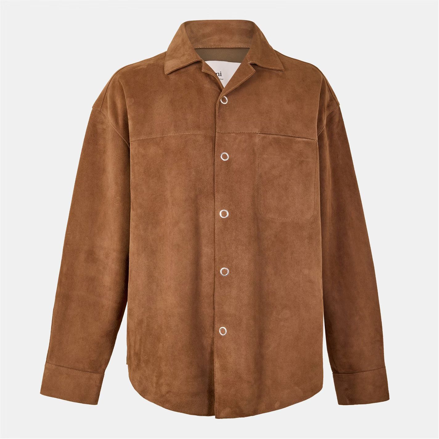 AMI o1g2r1mq0326 Leather Jacket in Noisette Size US XL / EU 56 / 4 - 1 Thumbnail