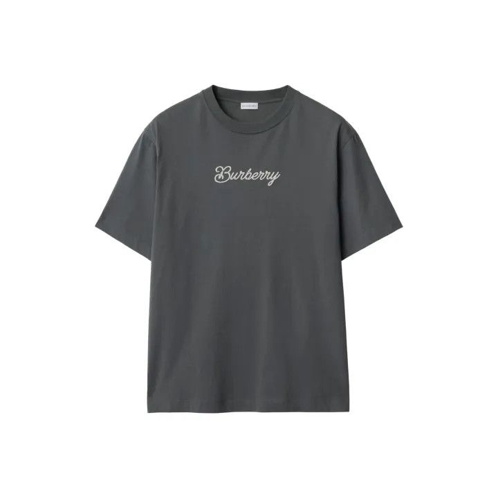 Burberry SS25 Logo Embroidered T-Shirt for Men