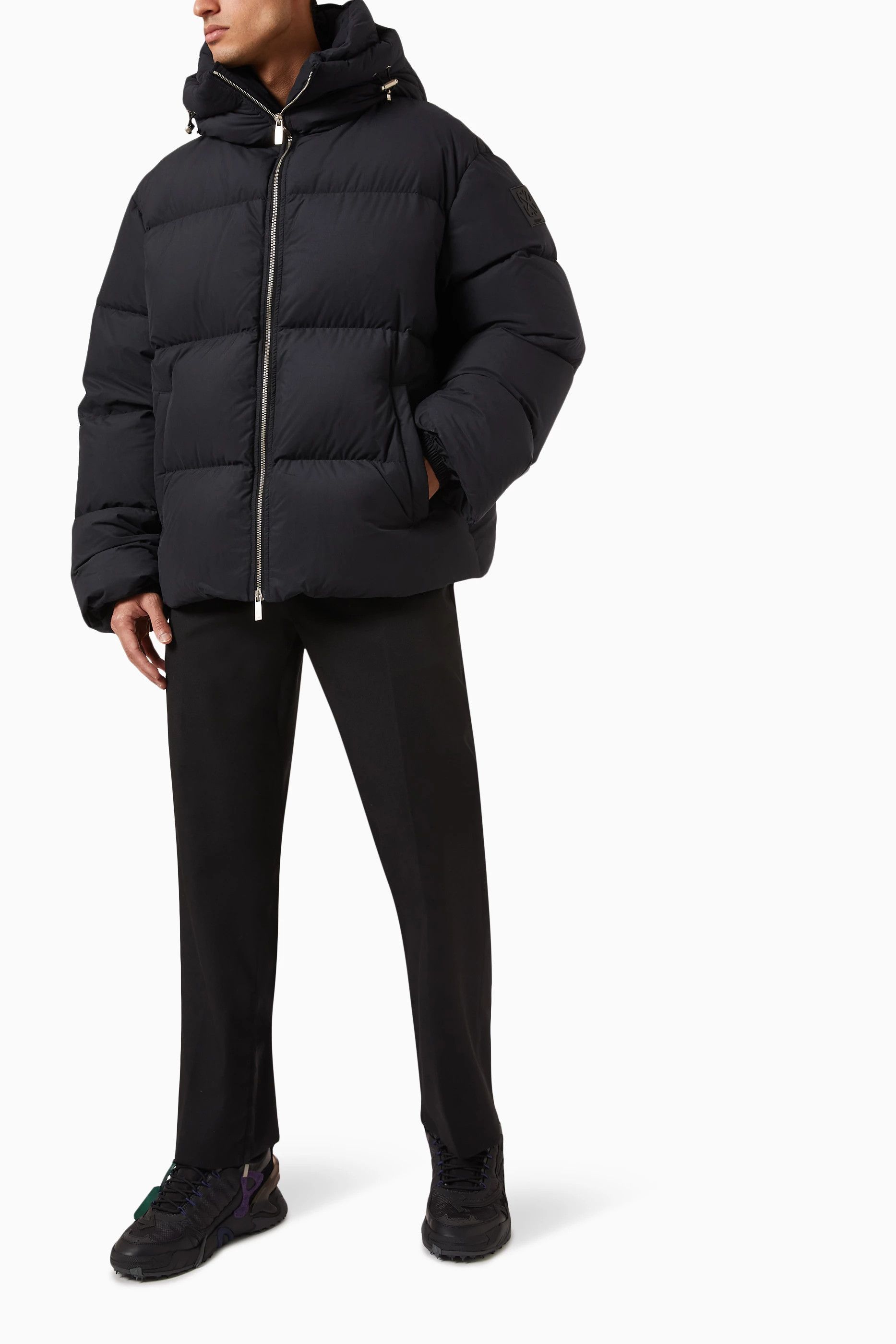 Off-White o1y0225 Shell Jacket in Black Size US L / EU 52-54 / 3 - 4 Thumbnail