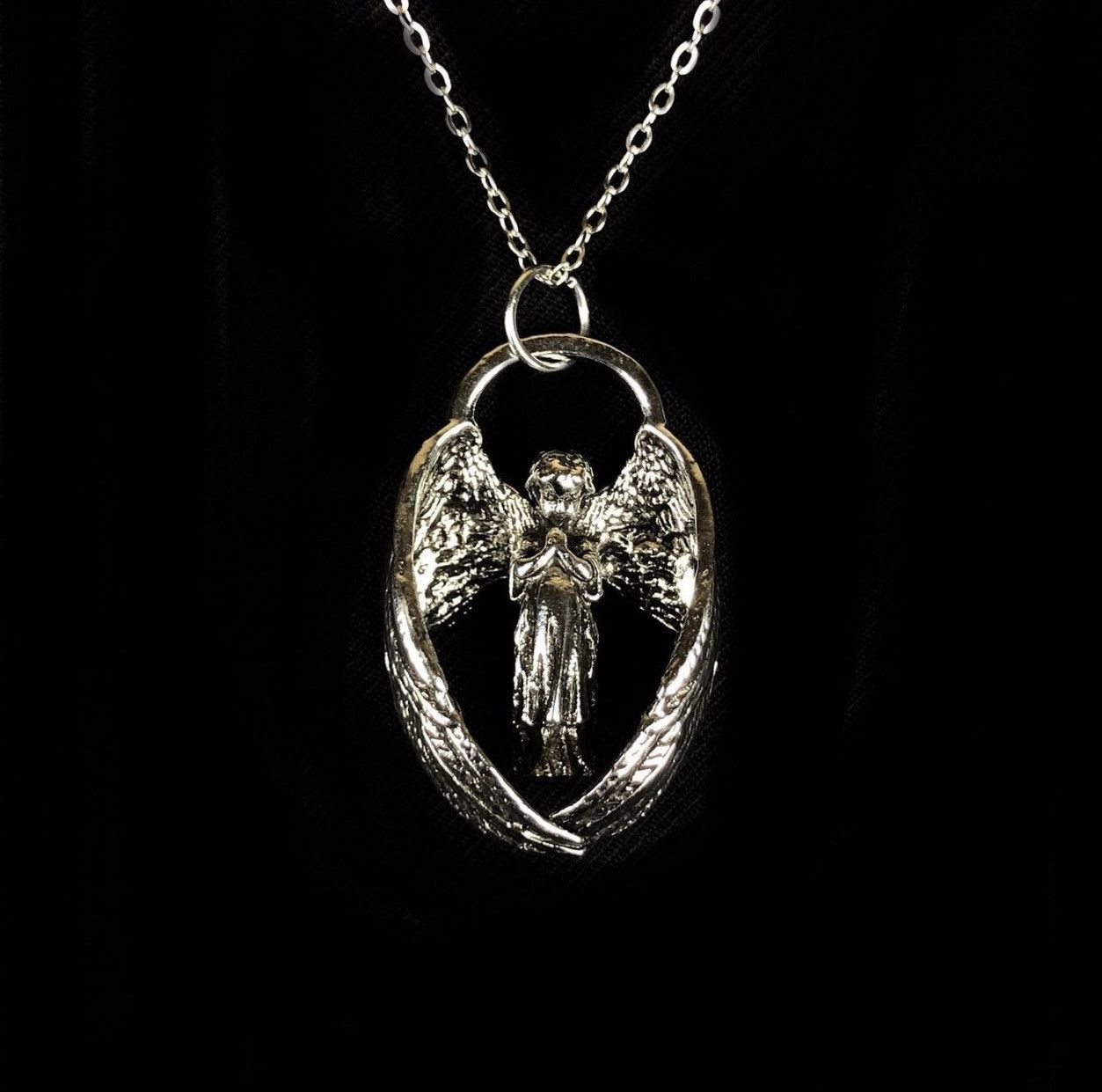 Jewelry Angel Necklace Punk Chain Size ONE SIZE - 2 Thumbnail