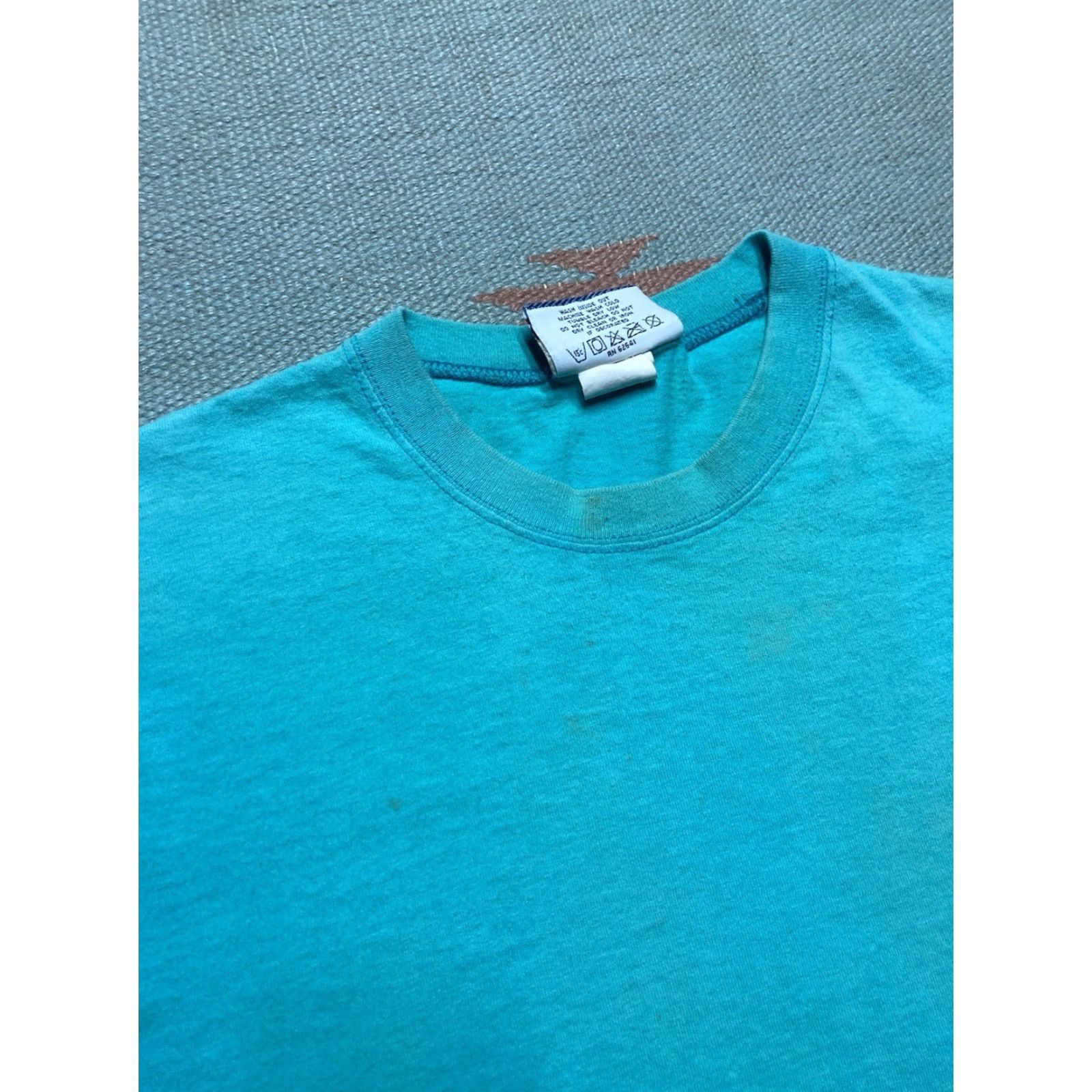 Lee VINTAGE 90s Lee Sport Blank T Shirt Teal Blue USA Made Men’s Boxy Large Shirt Mens L Blue 90s Lee Sport T-Shirt Size US L / EU 52-54 / 3 - 6 Thumbnail