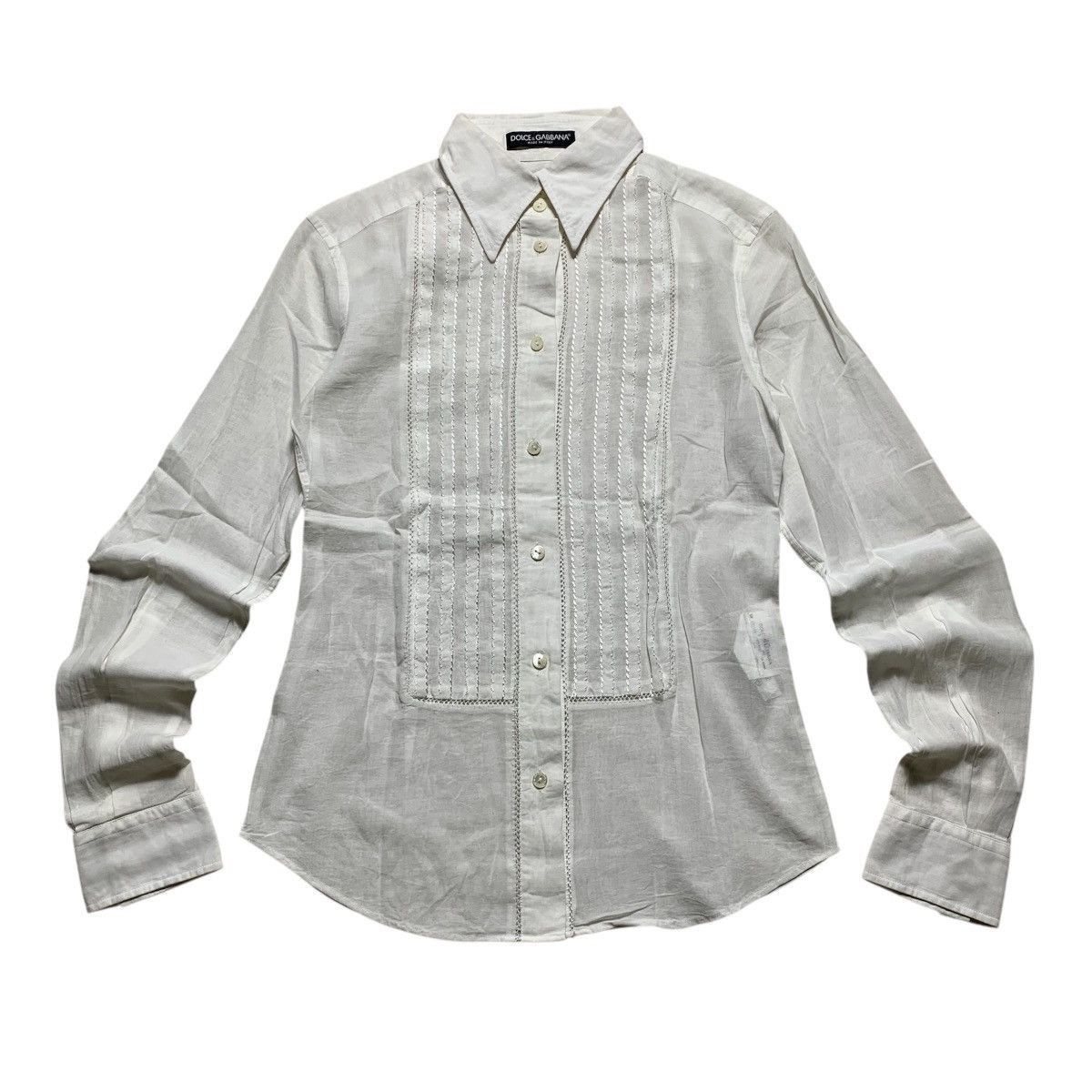 Designer × Dolce & Gabbana Dolce & Gabbana Long Shirt Button Up Blouses Size S / US 4 / IT 40 - 1 Thumbnail