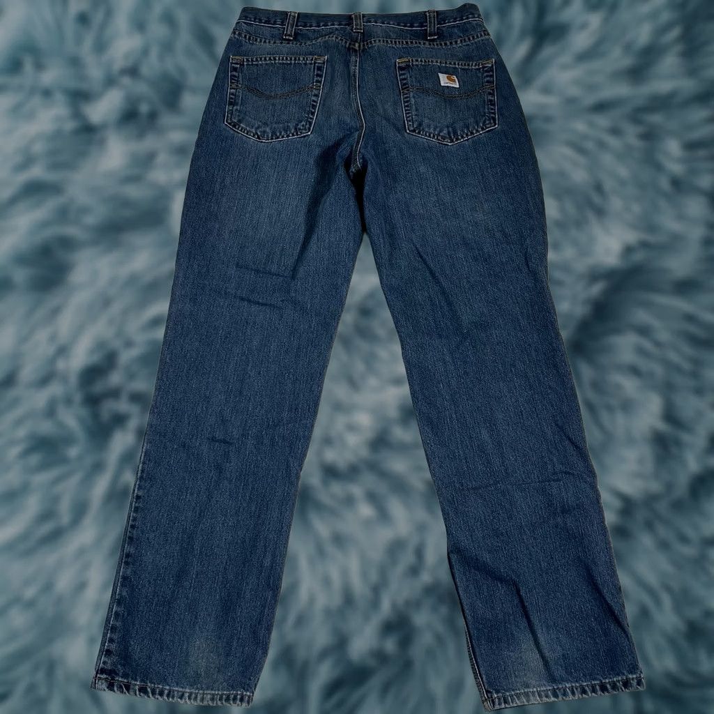 Carhartt Carhartt Jeans Denim Relaxed Fit 34x32 Men Blue 101483-968 Regular Straight Denim Inseam 32 Size US 34 / EU 50 - 1 Thumbnail
