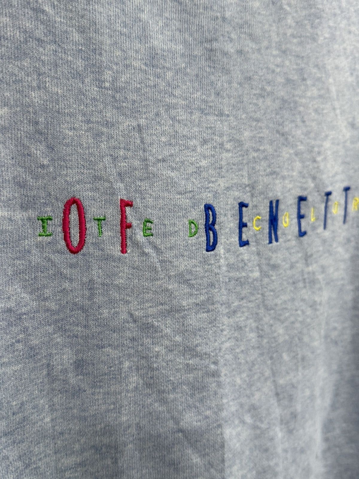 United Colors Of Benetton 🔥 90s United Colors of Benetton Colorway Embroidery Sweat -S Size US S / EU 44-46 / 1 - 4 Thumbnail
