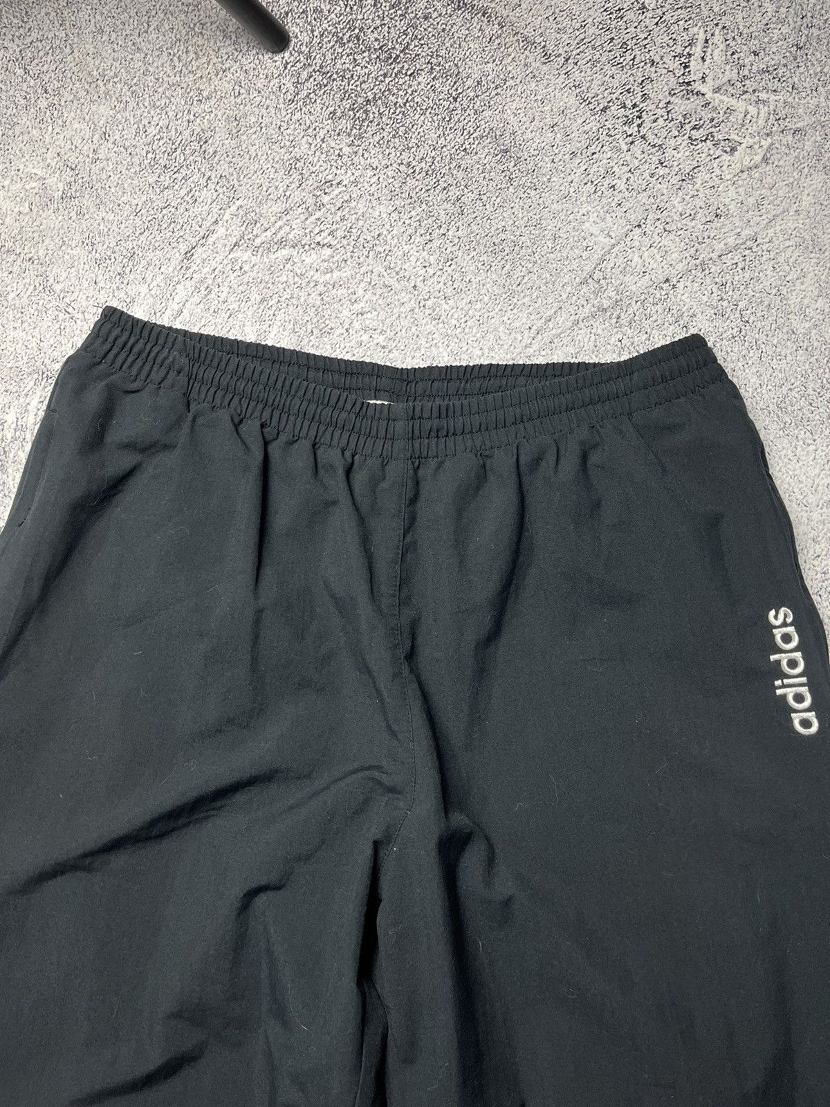 Adidas Vintage Adidas Track Pants Grape Black Nylon White Logo 90s Size US 34 / EU 50 - 5 Thumbnail
