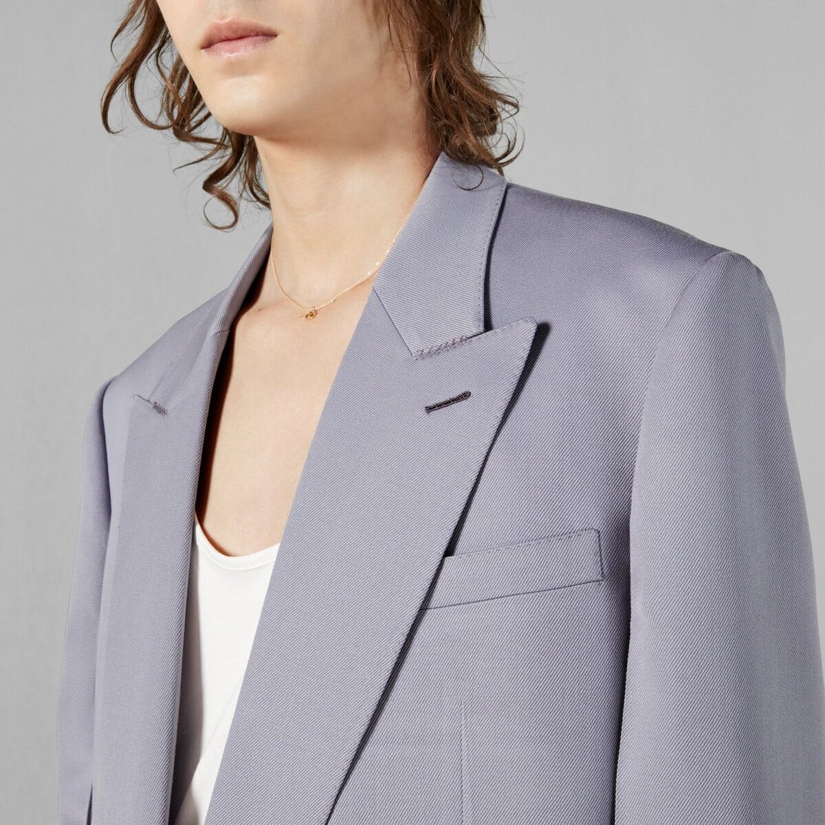 Gucci o1s1wg110125 Double-Breasted Wool Jacket in Slate Grey Size US L / EU 52-54 / 3 - 4 Thumbnail