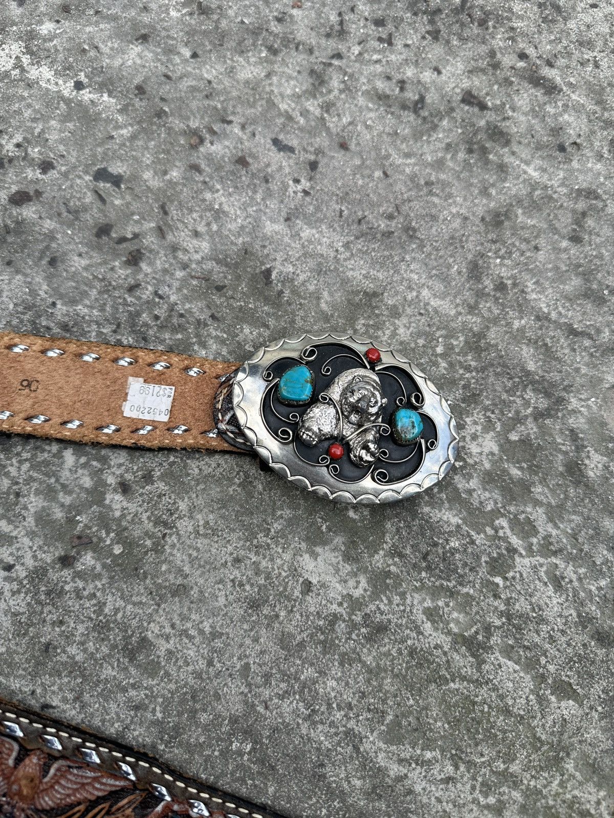 Other Y2K Vintage Bear Logo Leather Belts Streetwear Style Cowboy Size ONE SIZE - 3 Thumbnail