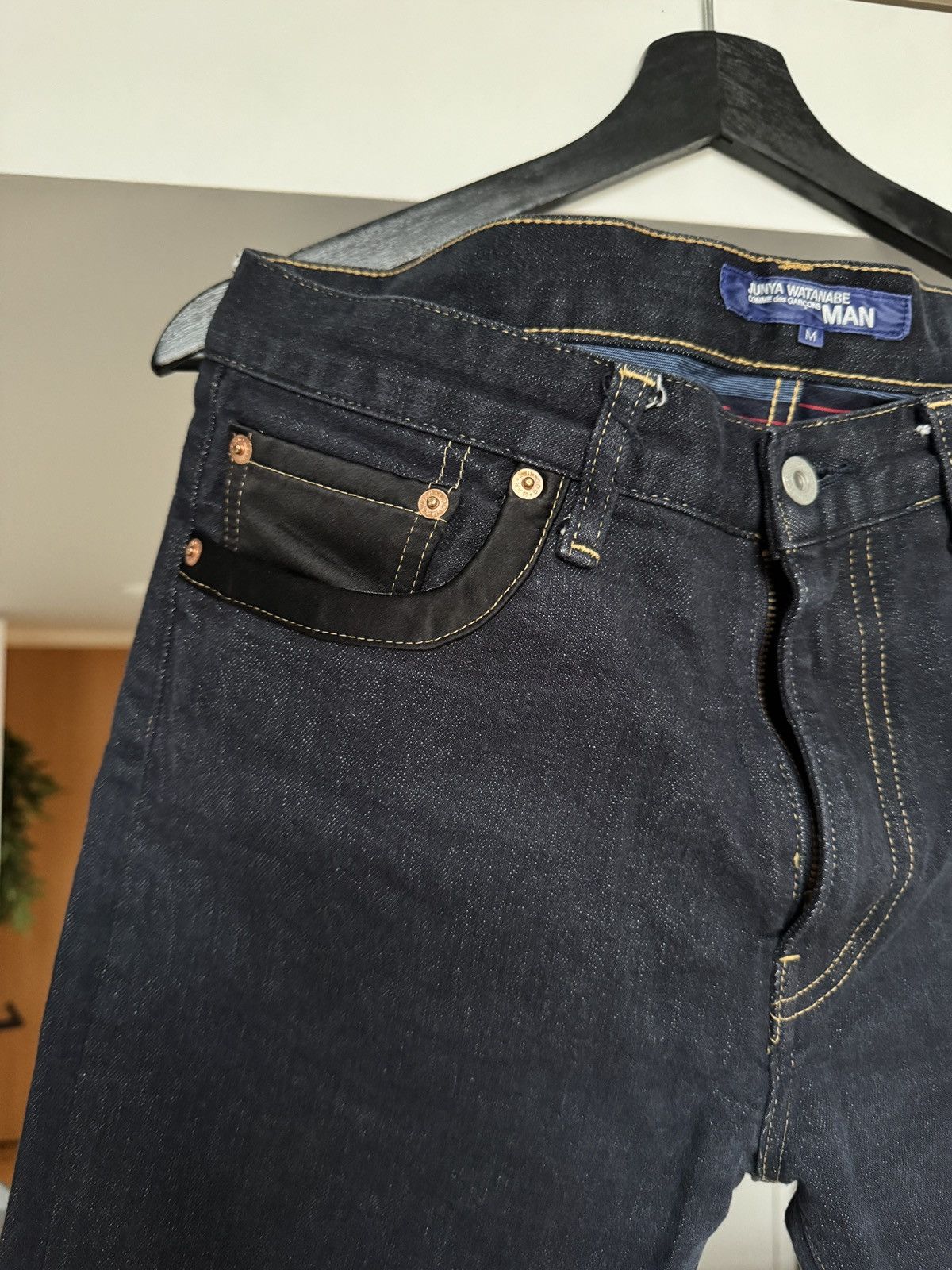Junya Watanabe Junya Watanabe man dark navy jeans Size US 32 / EU 48 - 2 Thumbnail