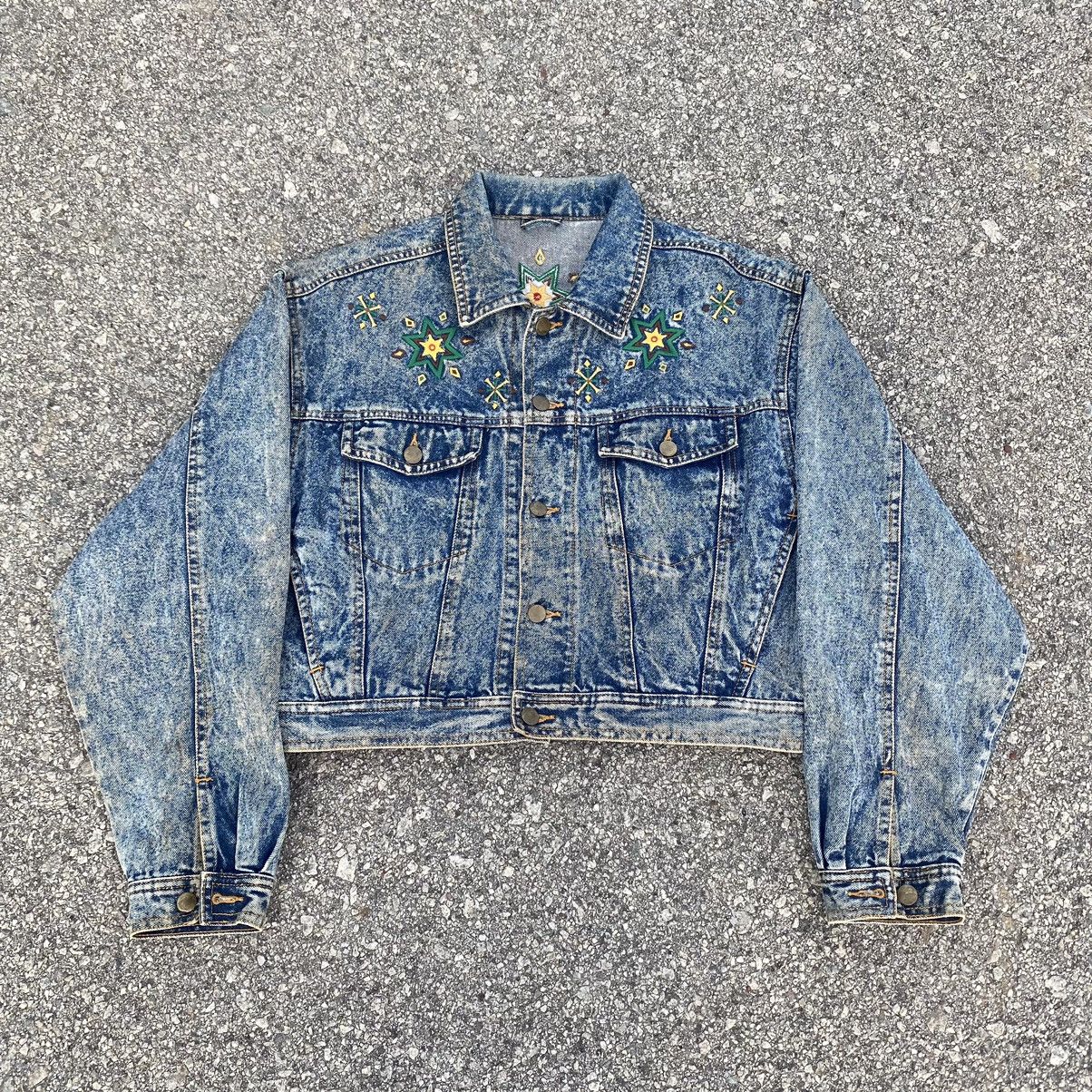 Japanese Brand VTG Acid Wash Denim Jacket KAPITAL STYLE Size US L / EU 52-54 / 3 - 2 Thumbnail
