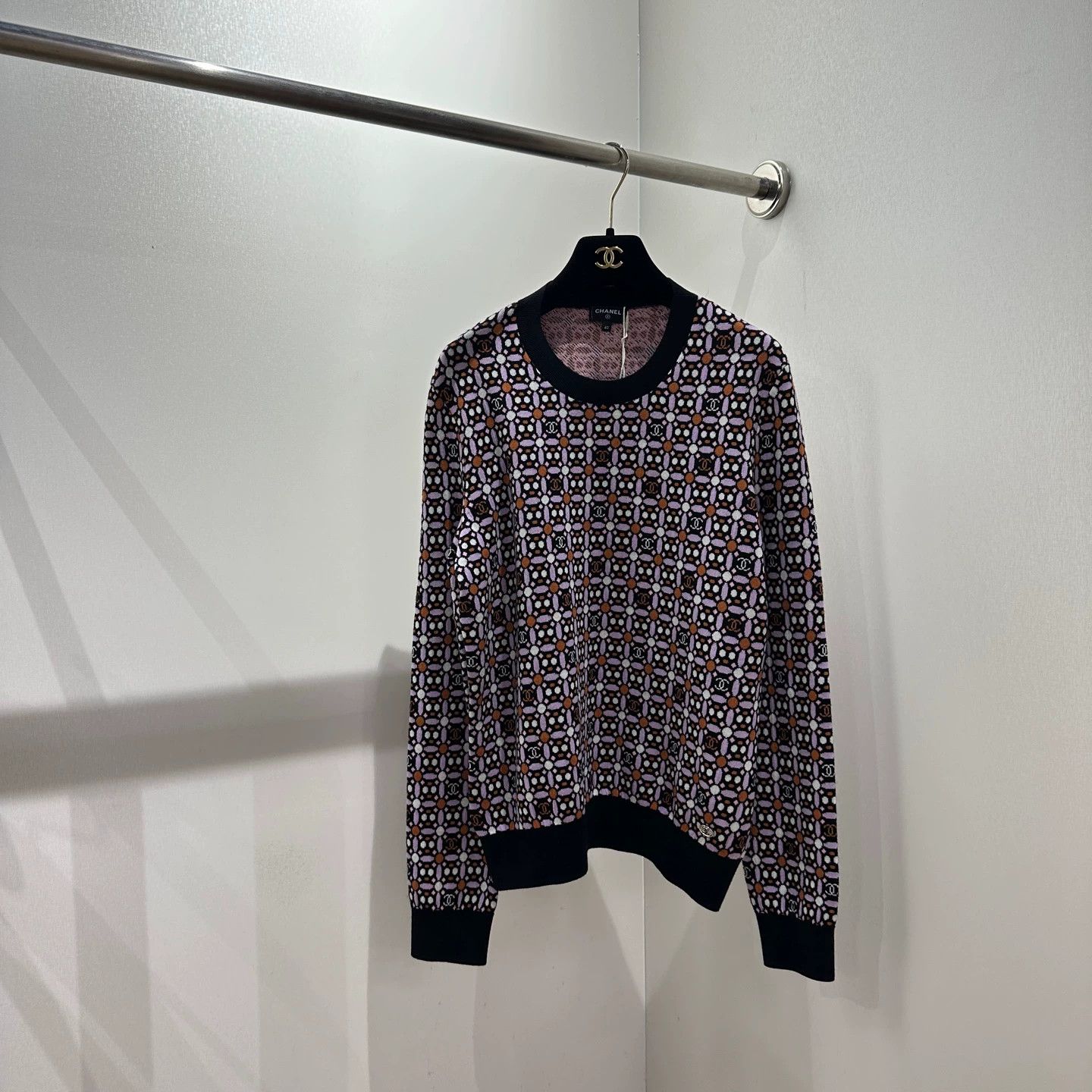 Chanel Chanel apr793 Full Logo Knit Sweater 40 Wool Size M / US 6-8 / IT 42-44 - 1 Thumbnail