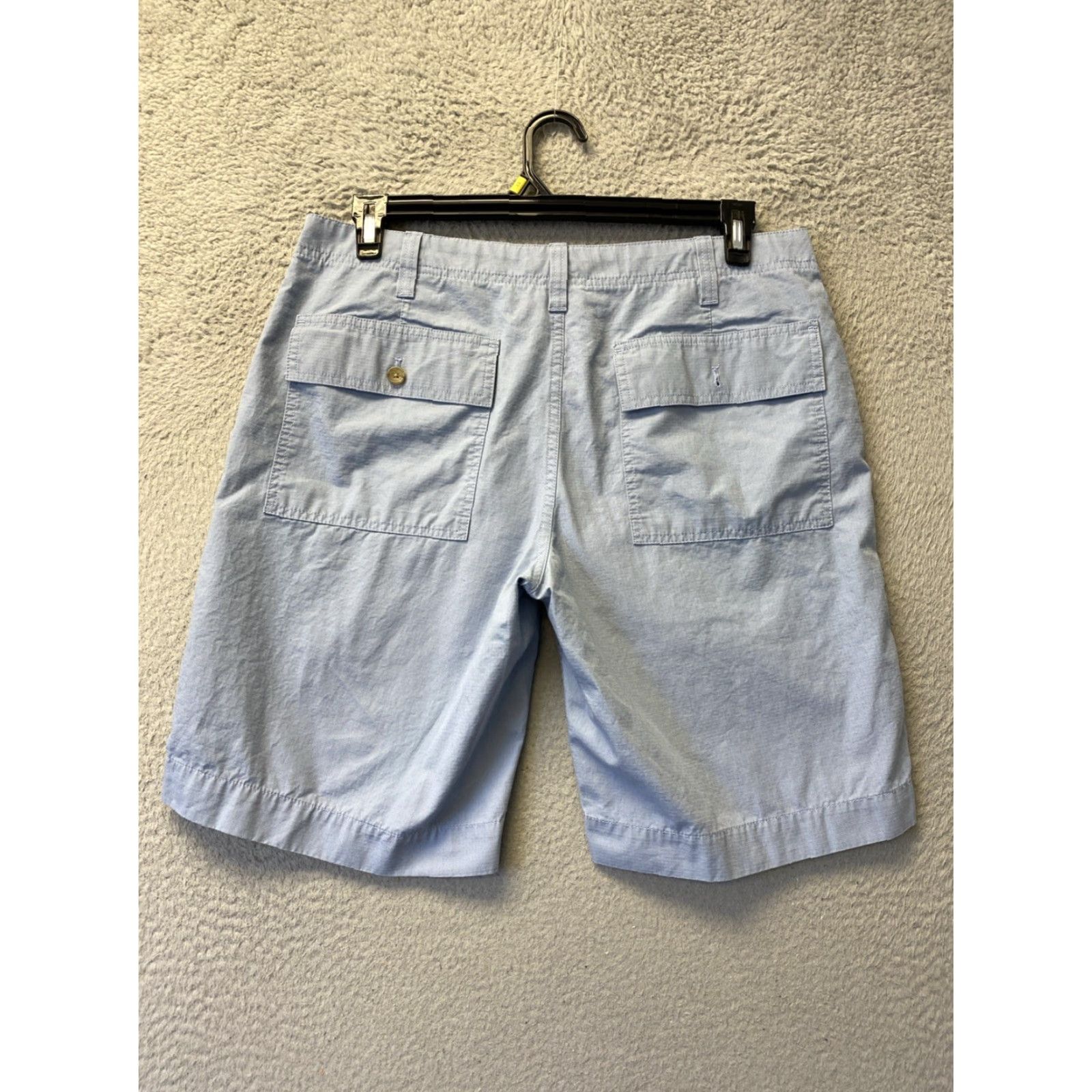 Banana Republic VINTAGE Banana Republic Men’s Chino Shorts Flat Front Sz 33 Blue Casual Cotton Size US 33 - 4 Thumbnail